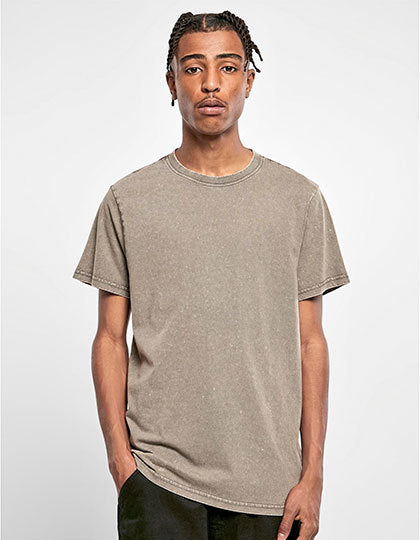 BY190 - T-shirt à col rond délavé