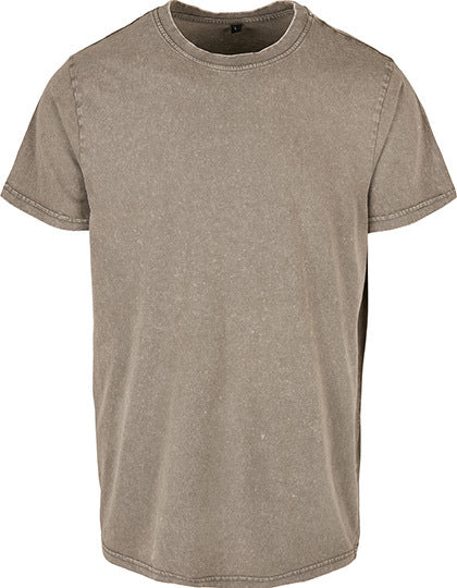 BY190 - T-shirt à col rond délavé