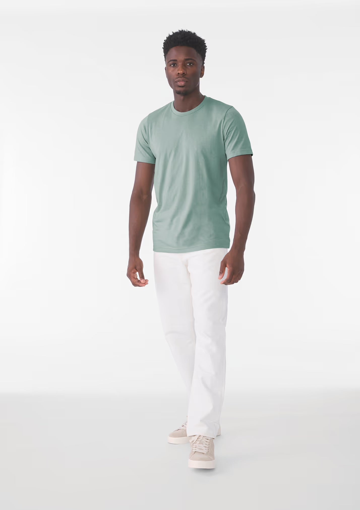 BE3001CVC - T-shirt col rond Heather