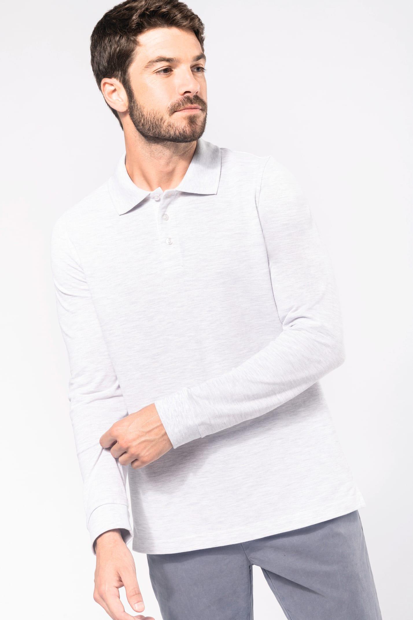K243 - Polo manches longues homme - Ak. Custom Clothting Solutions