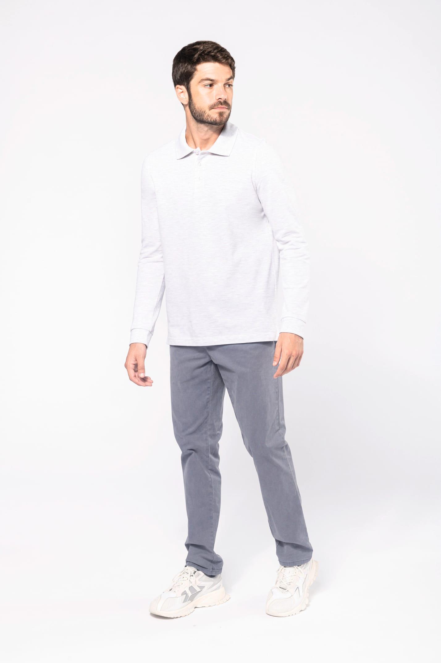 K243 - Polo manches longues homme - Ak. Custom Clothting Solutions