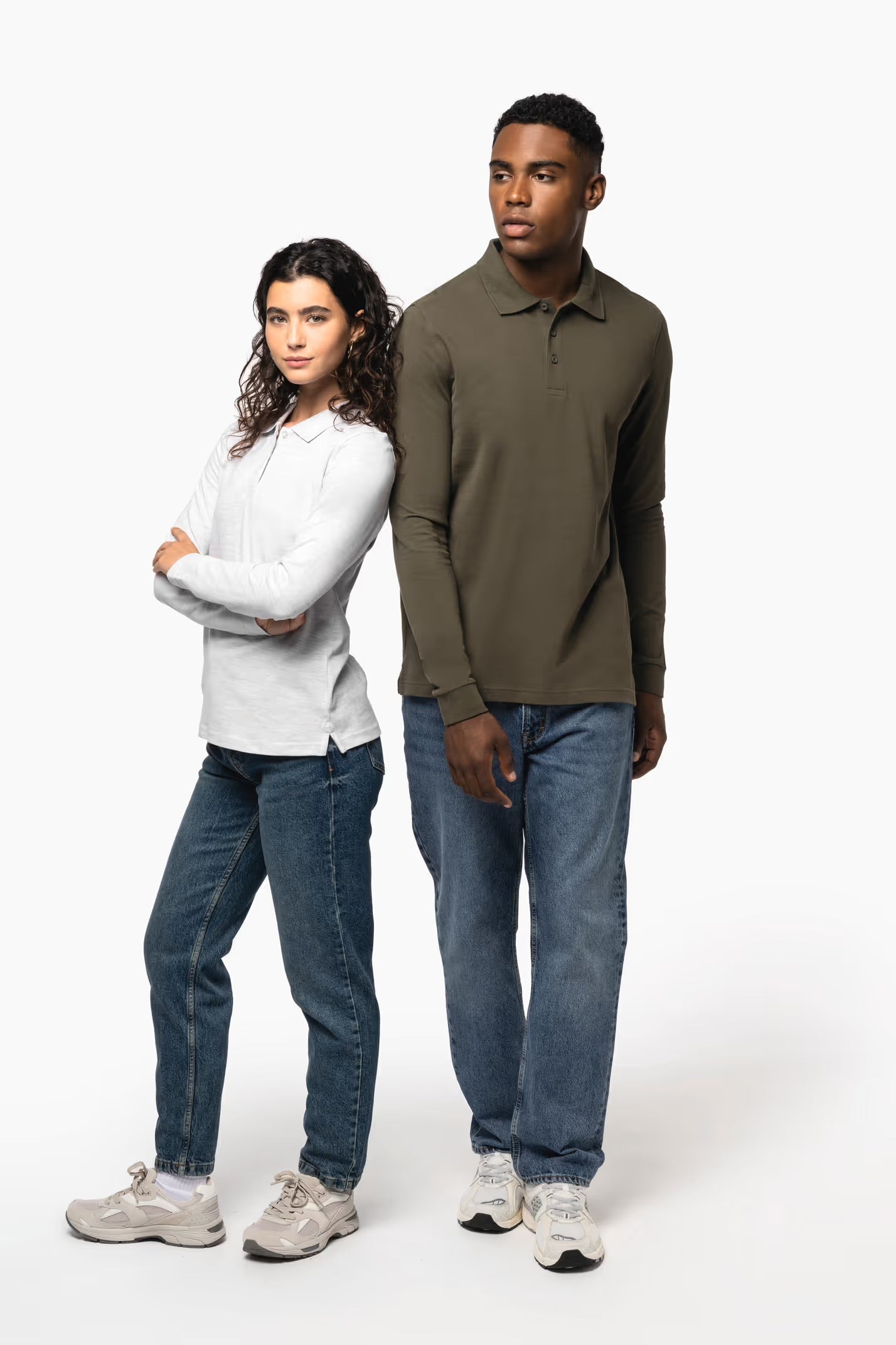K243 - Polo manches longues homme