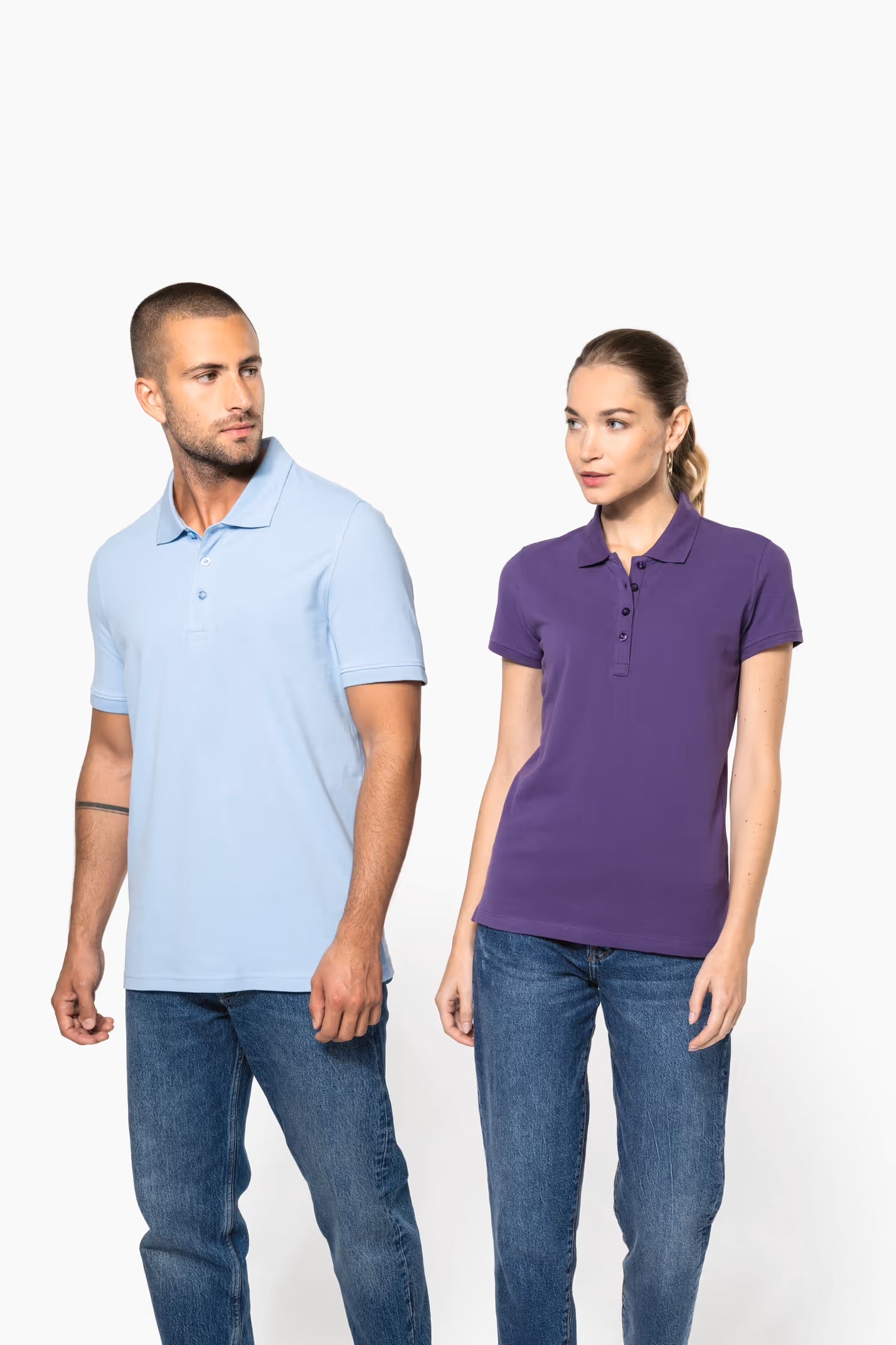 K255 - Polo piqué manches courtes femme