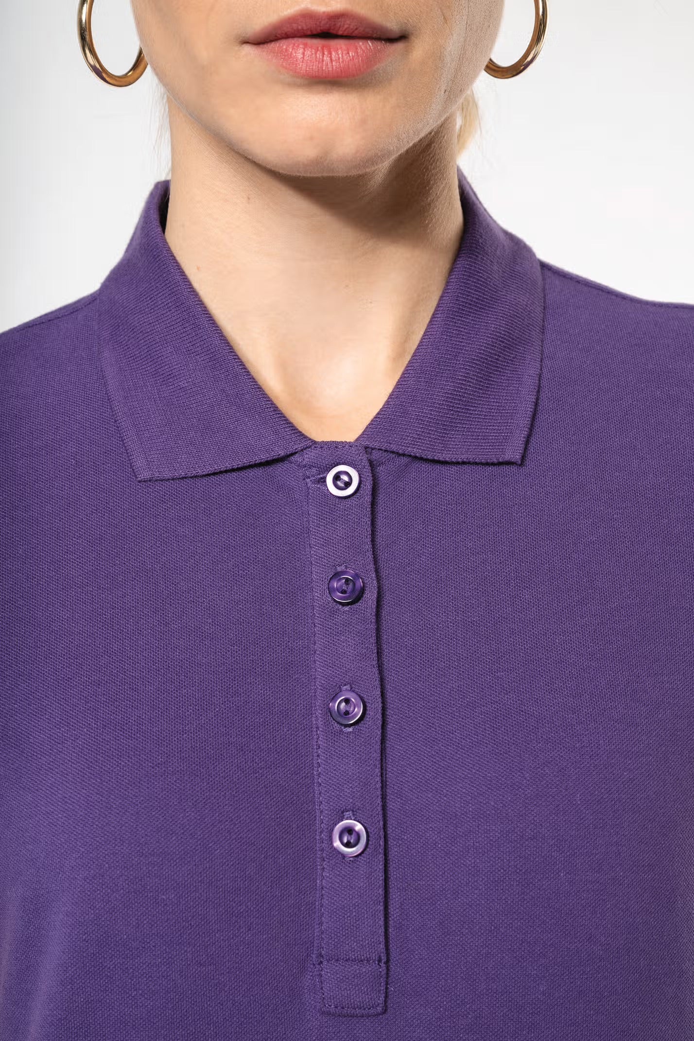 K255 - Polo piqué manches courtes femme