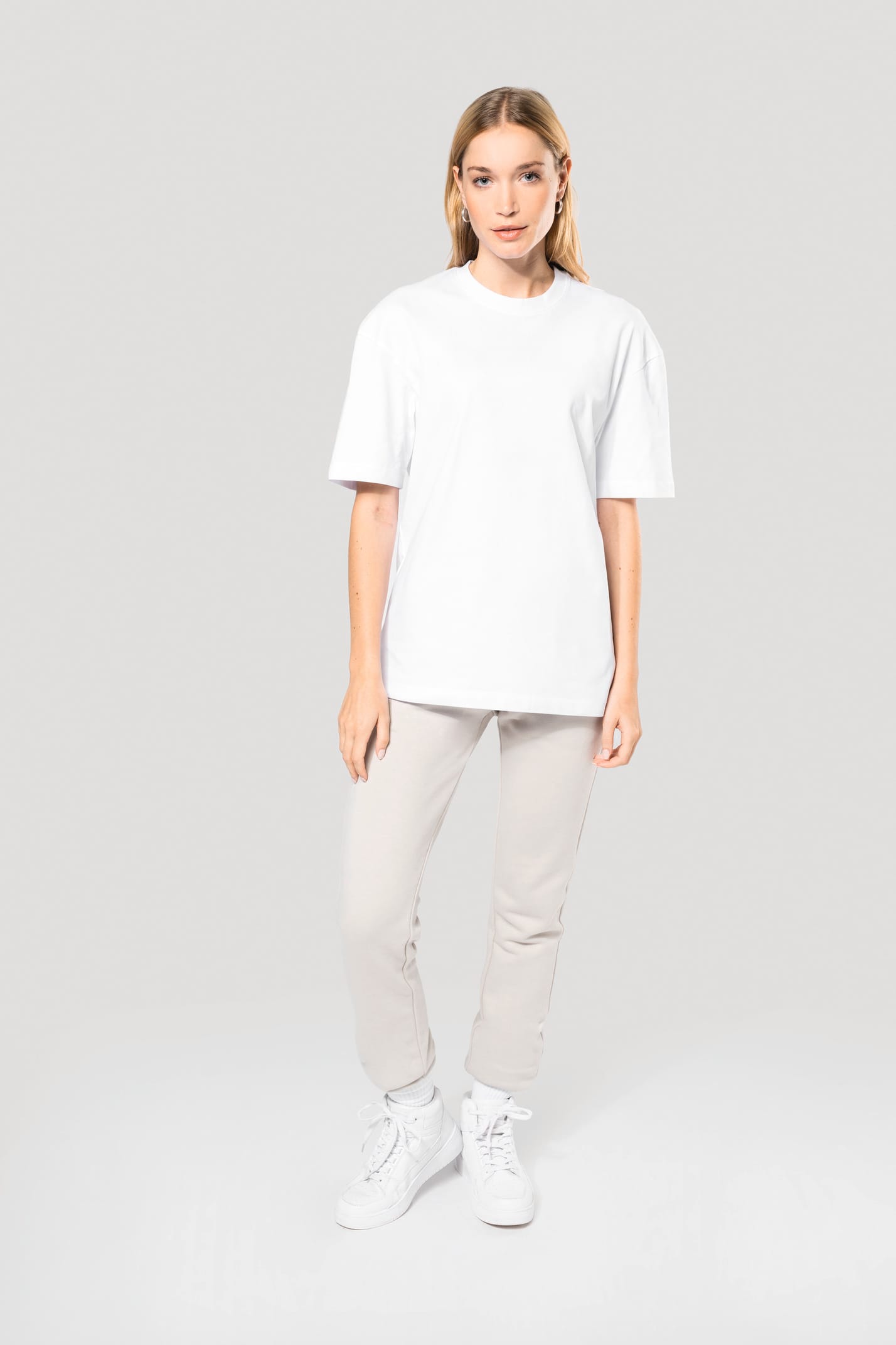 K3008 - T-shirt unisexe oversize manches courtes