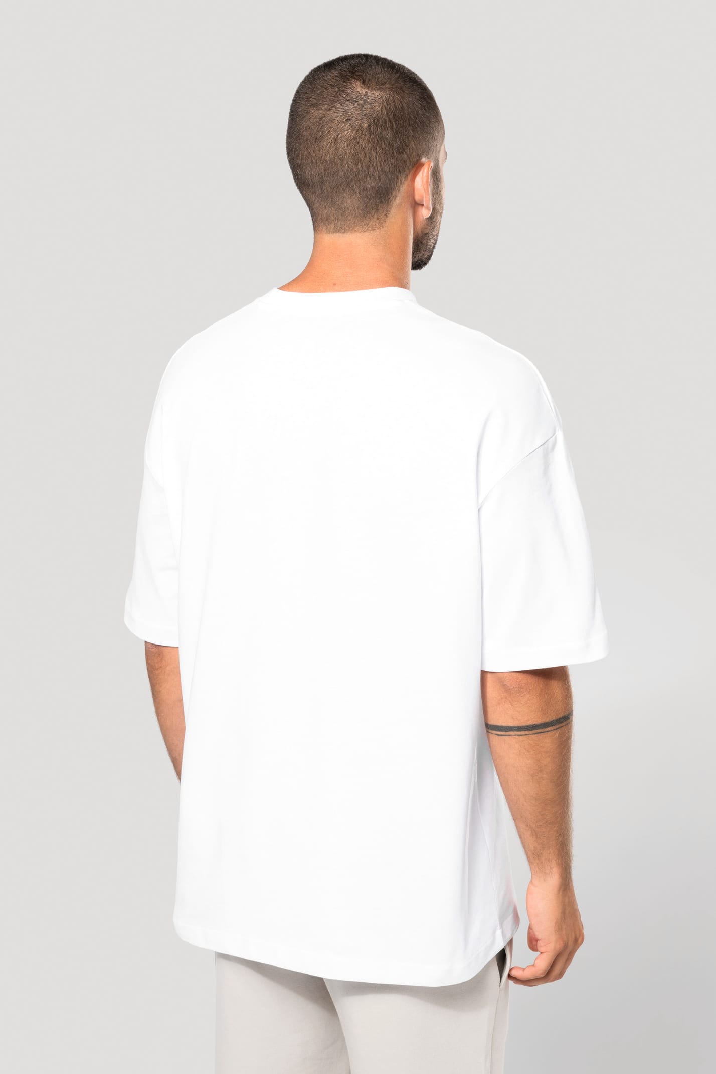 K3008 - T-shirt unisexe oversize manches courtes
