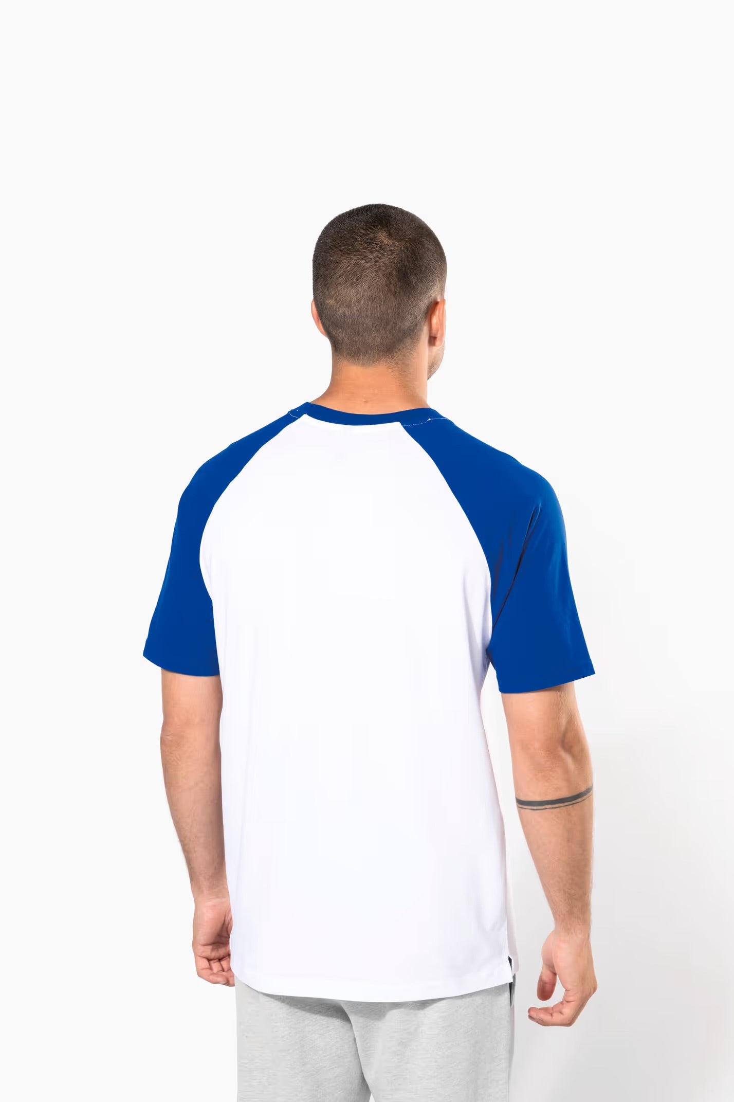 K330 - Baseball > t-shirt bicolore manches courtes