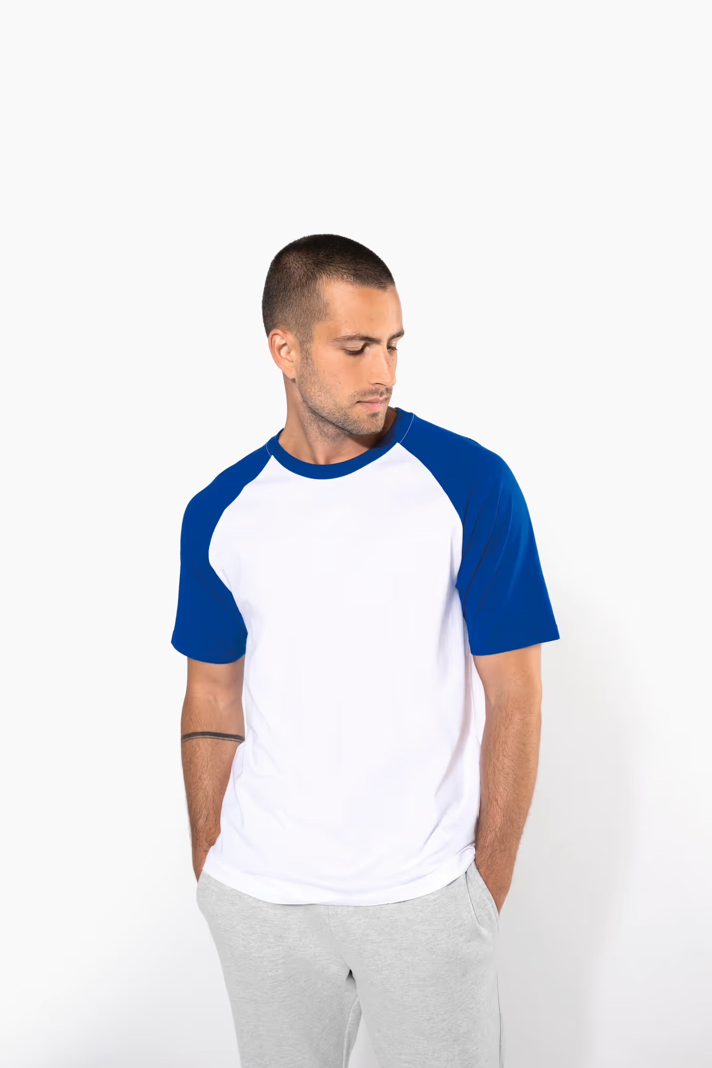 K330 - Baseball > t-shirt bicolore manches courtes