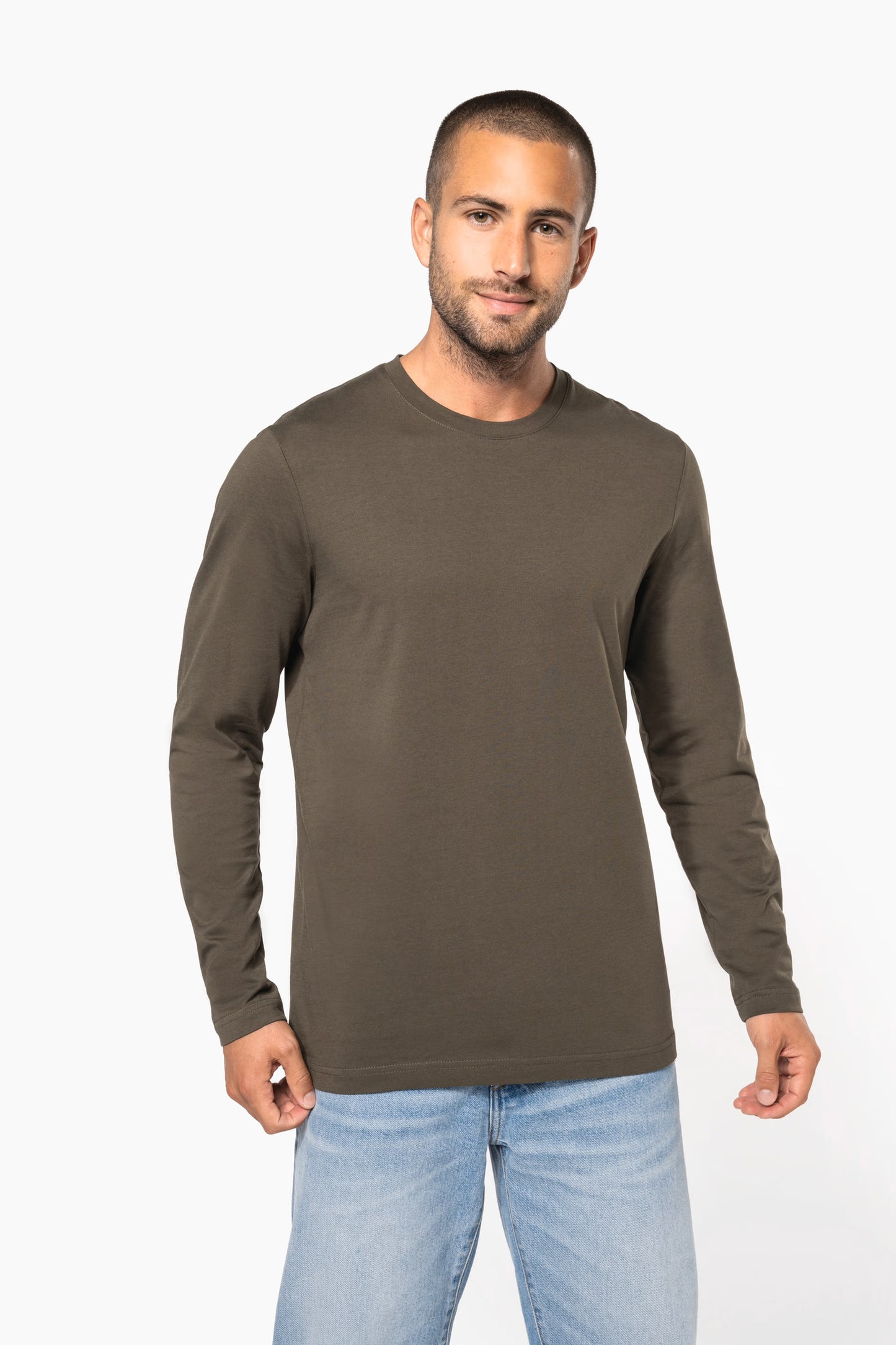 K359 - T-shirt col rond manches longues homme
