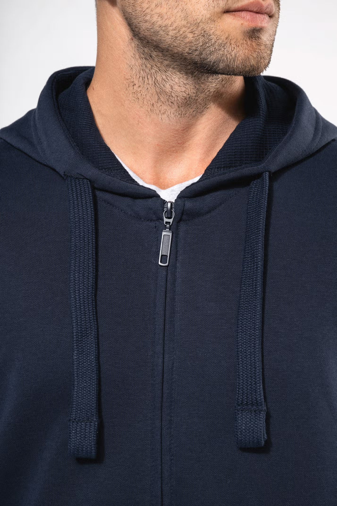 K454 - Sweat-shirt zippé capuche homme