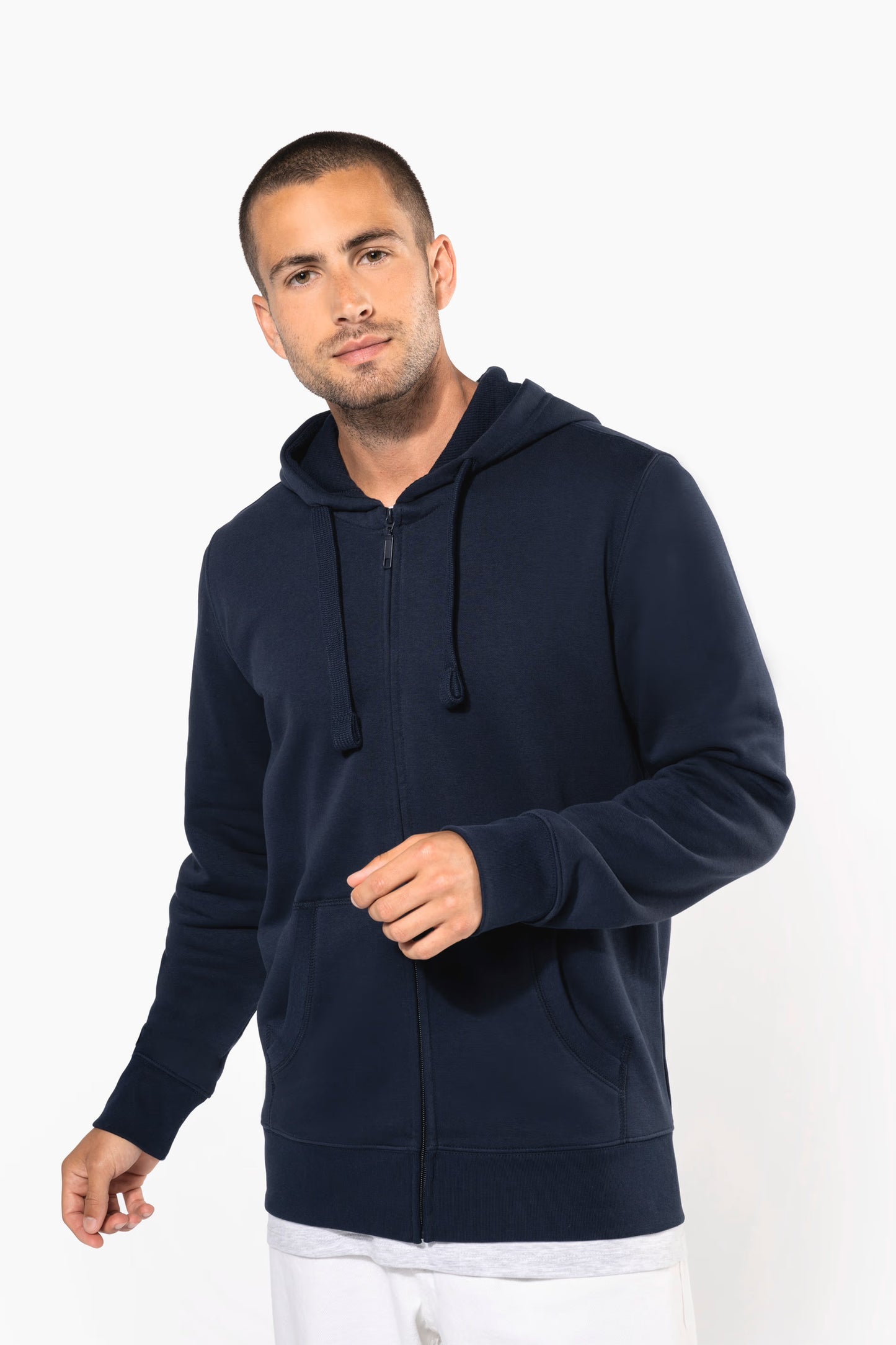 K454 - Sweat-shirt zippé capuche homme