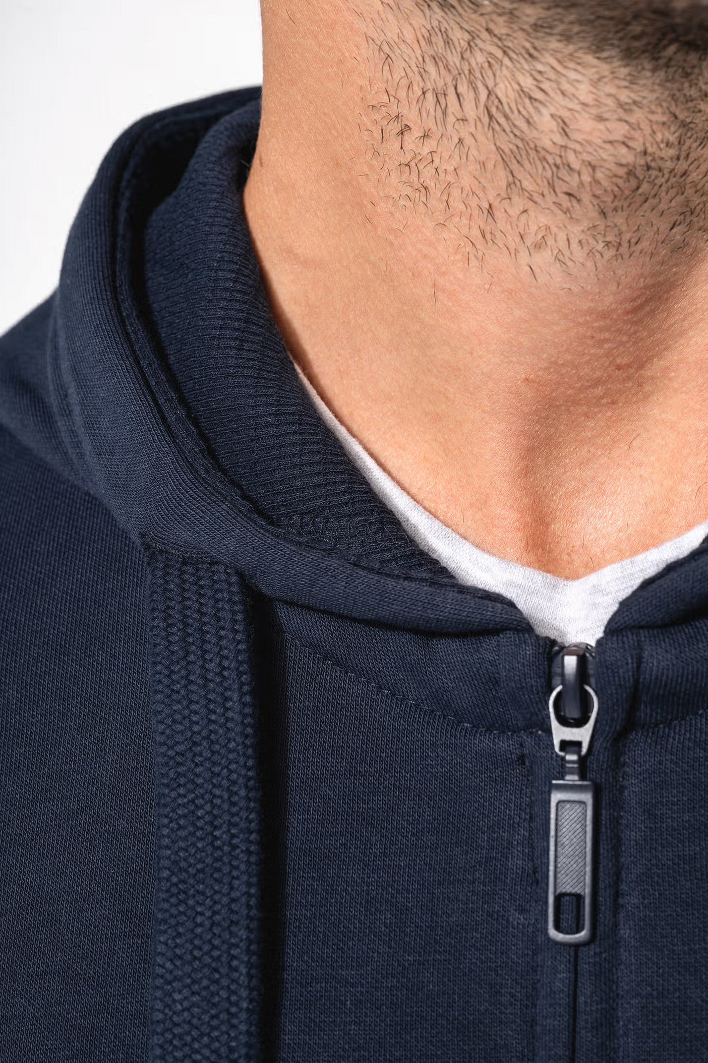K454 - Sweat-shirt zippé capuche homme