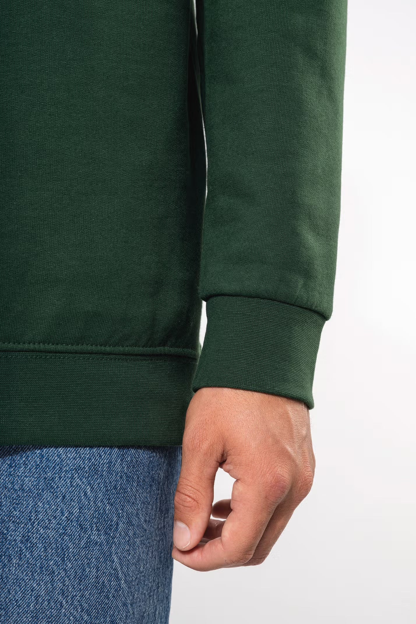 K478 - Sweat-shirt col zippé homme