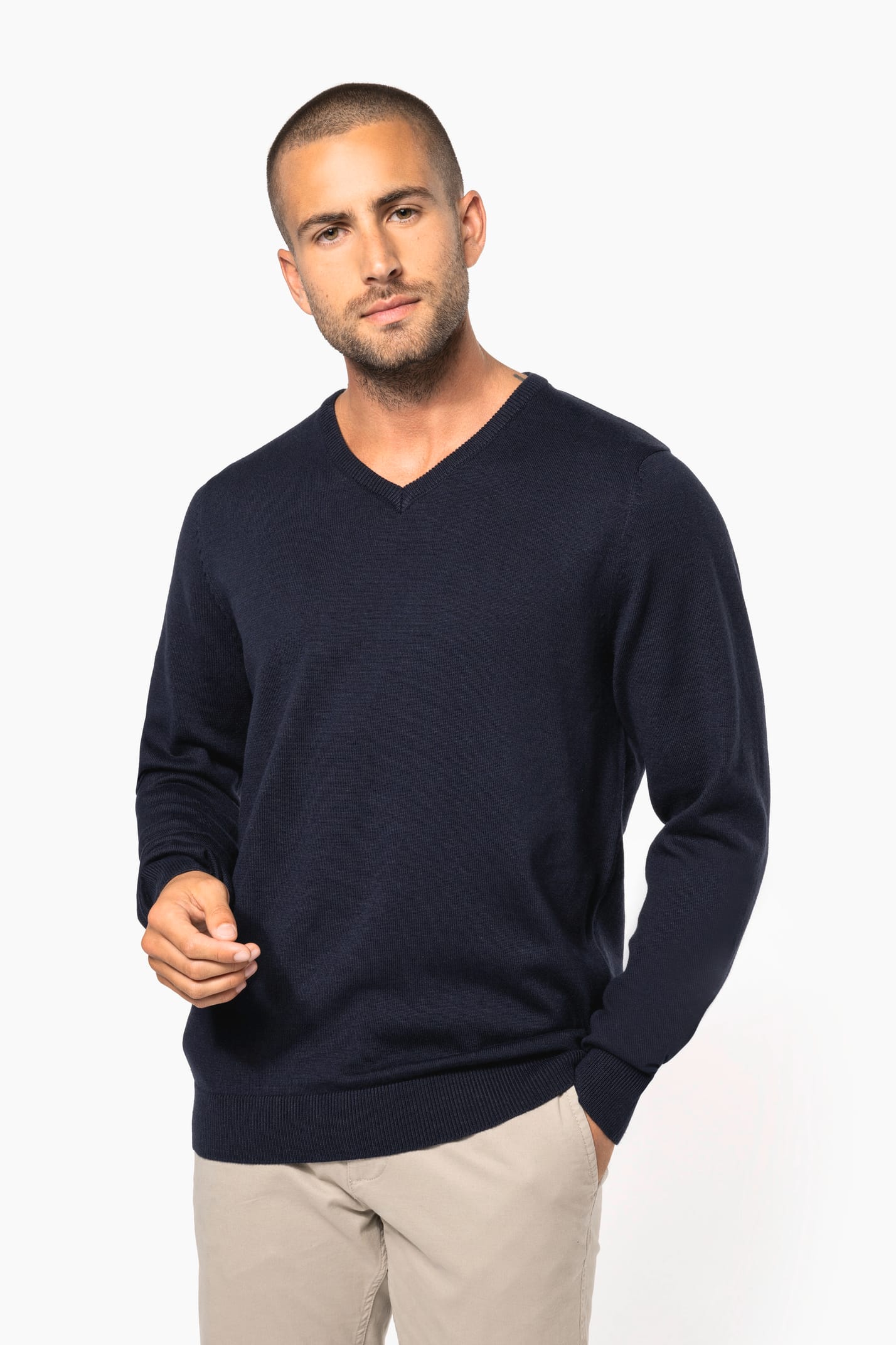K965 - Pull col V homme