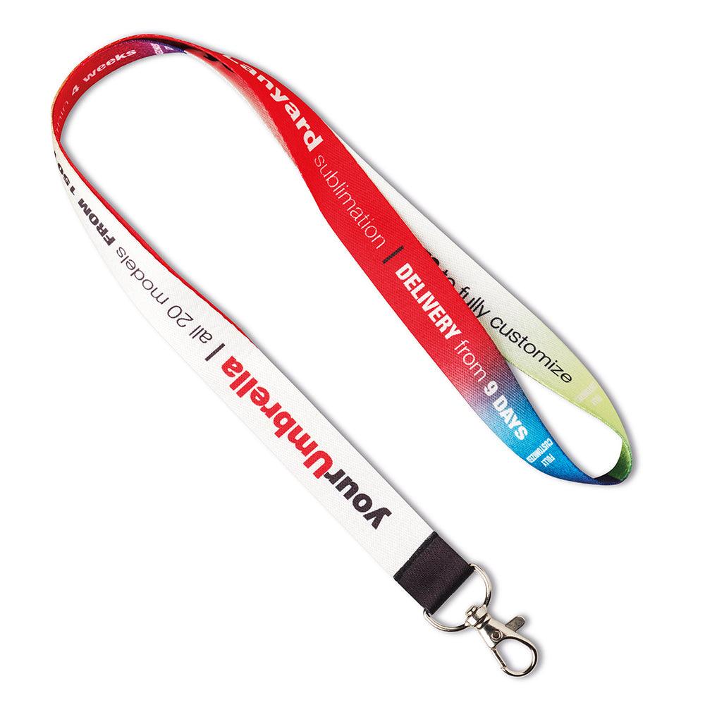 Lanyard en polyester pour sublimation. - Ak. Custom Clothting Solutions
