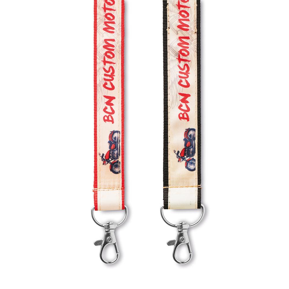 Lanyard en satin avec sublimation en surimpression - Ak. Custom Clothting Solutions