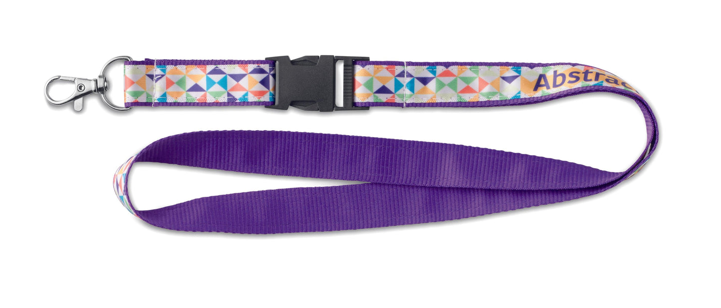 Lanyard en satin avec sublimation en surimpression - Ak. Custom Clothting Solutions