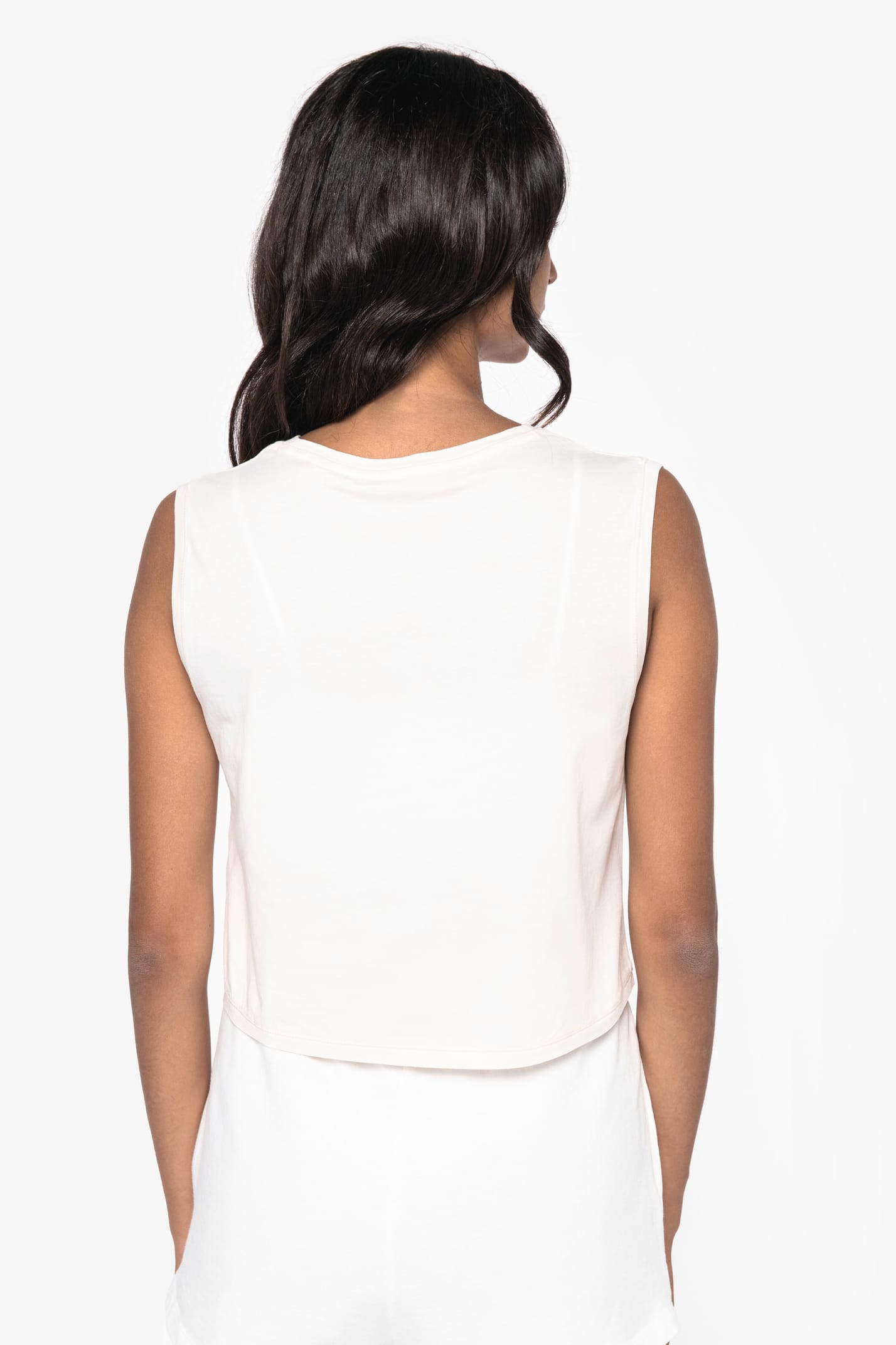 NS342 - T-shirt écoresponsable crop sans manche femme