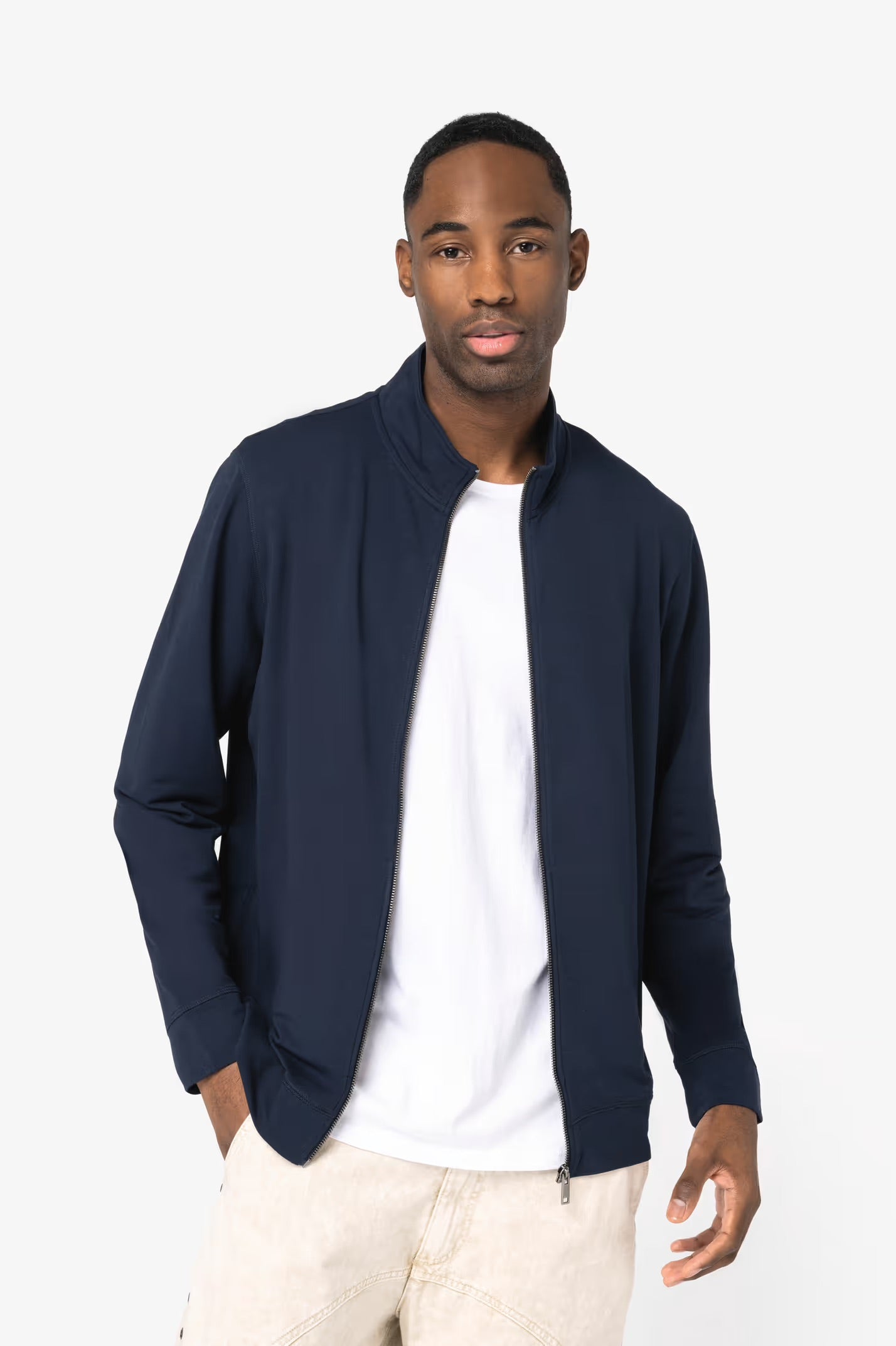 NS427 - Sweat-shirt écoresponsable zippé en modal homme