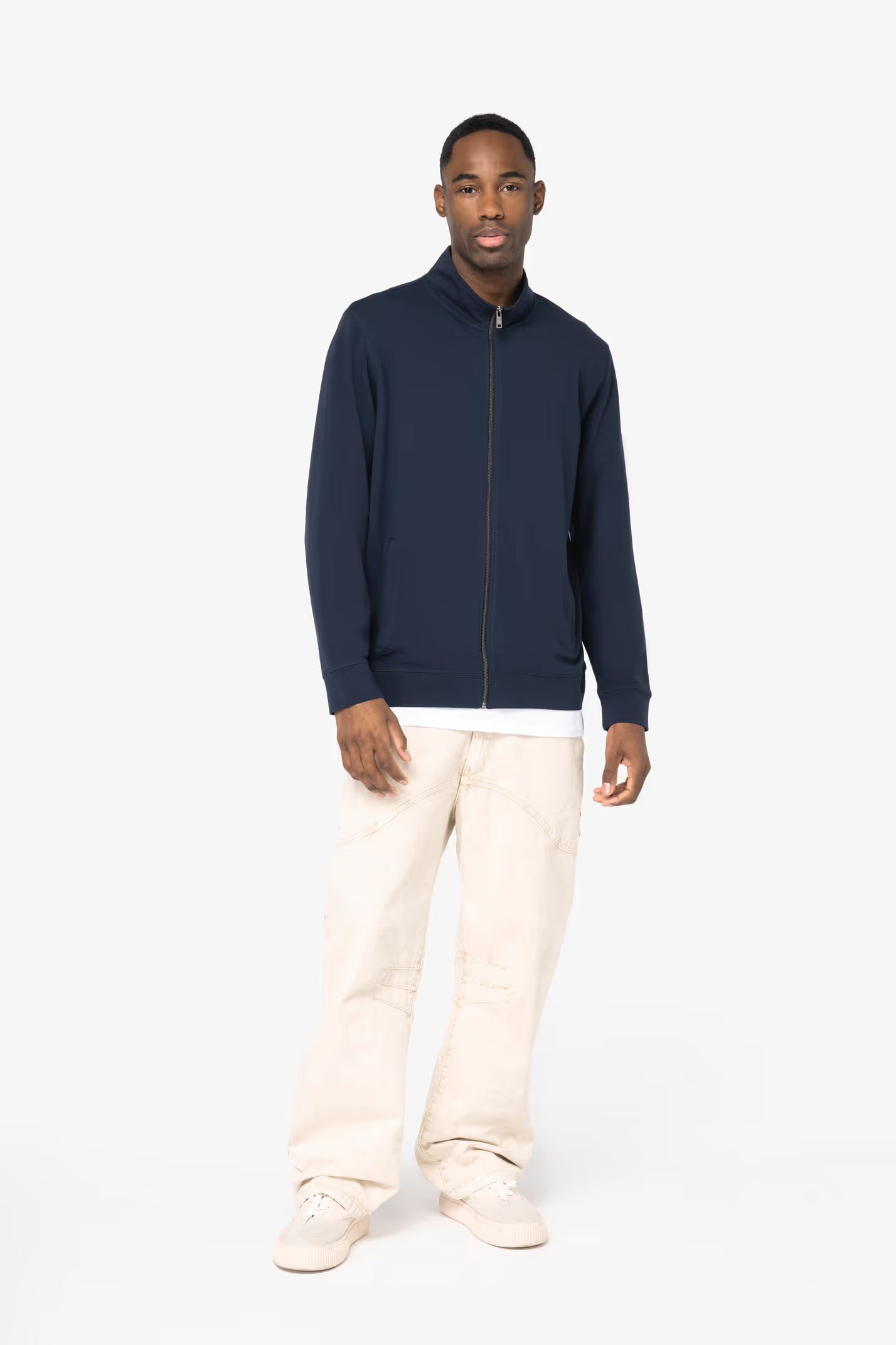NS427 - Sweat-shirt écoresponsable zippé en modal homme