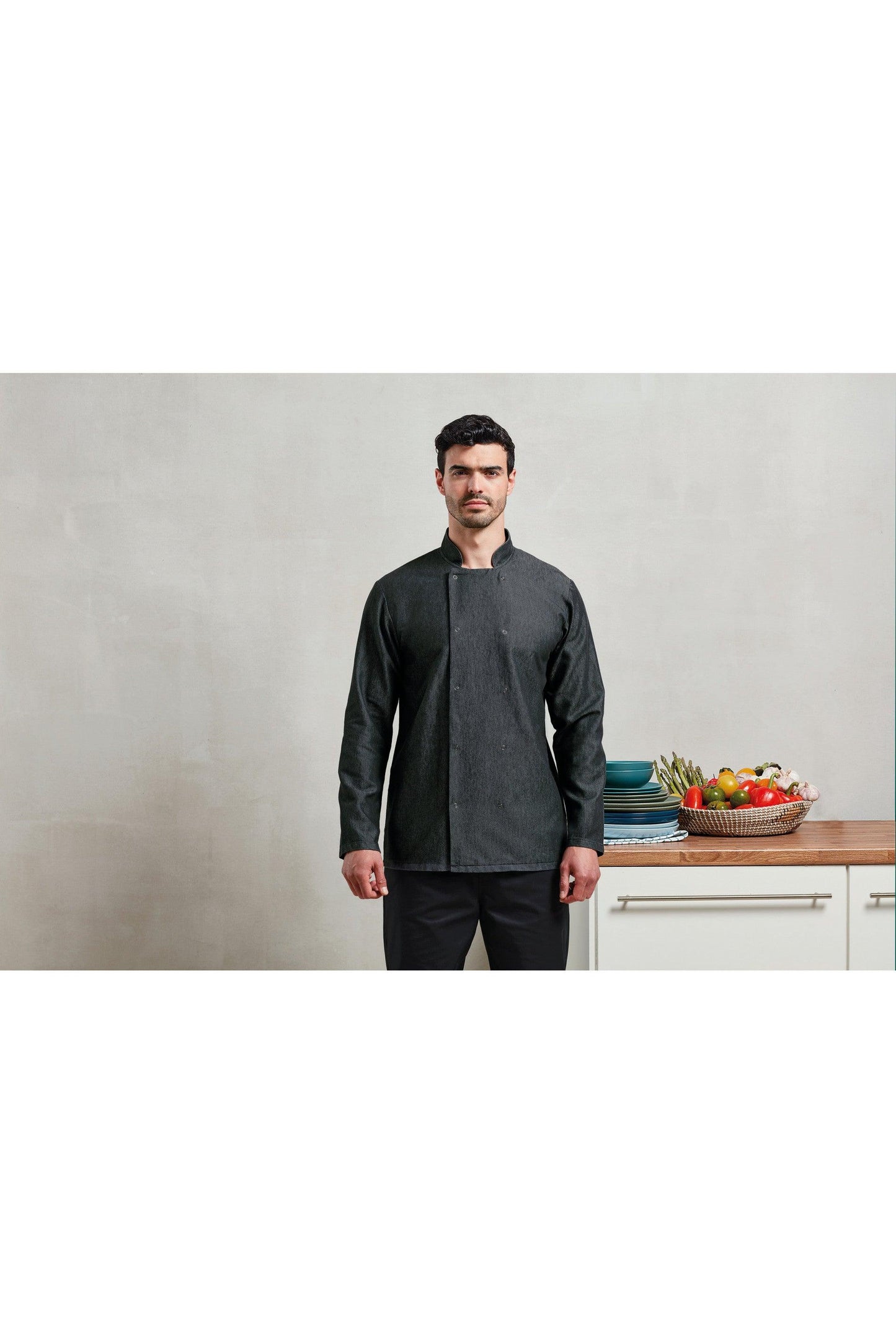PR660 - Veste chef cuisinier Denim - Ak. Custom Clothting Solutions