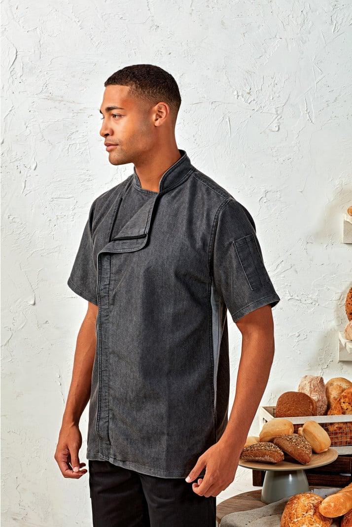 PR906 - Veste chef cuisinier "Zip close" - Ak. Custom Clothting Solutions