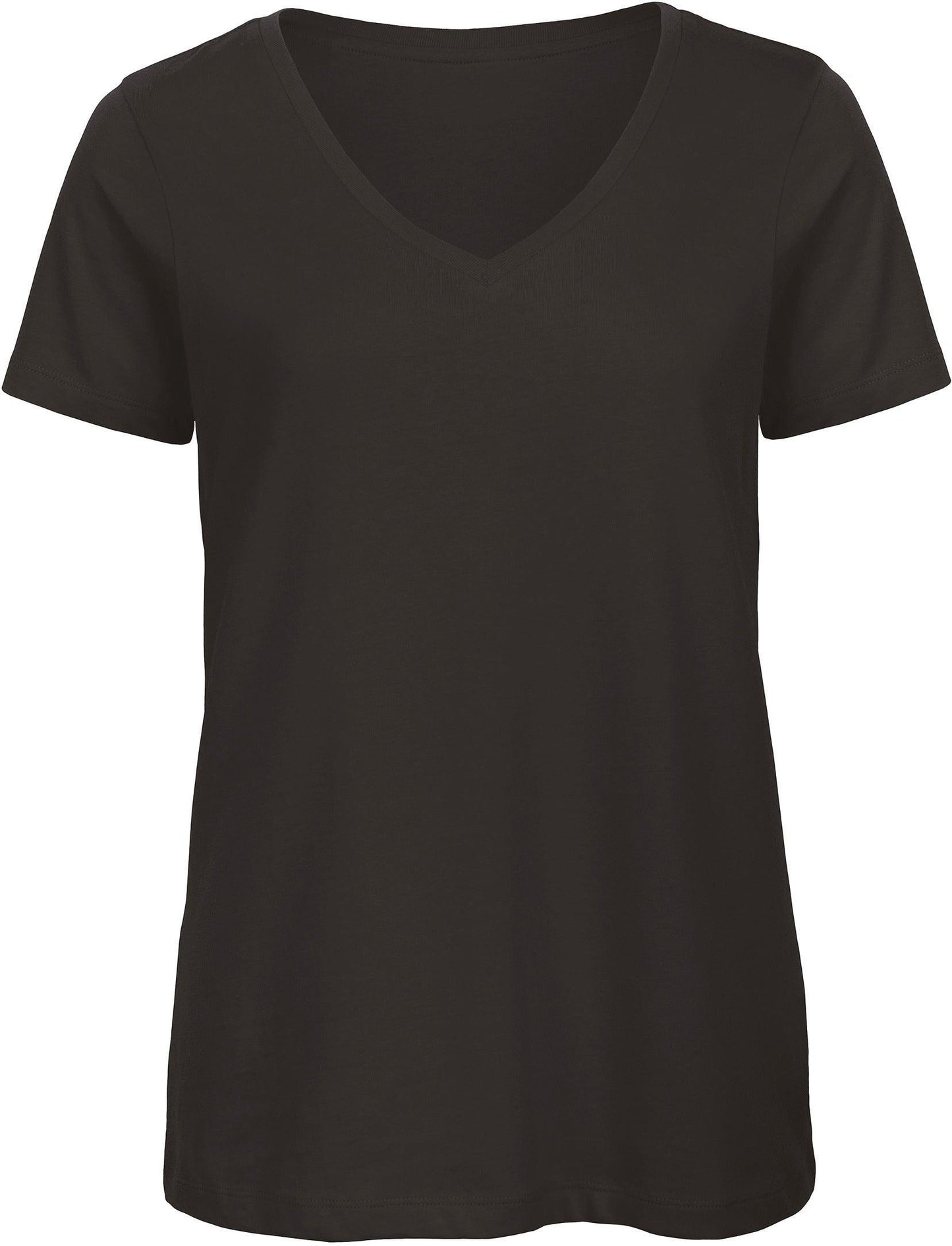 CGTW045 - T-shirt Organic Inspire col V Femme - Ak. Custom Clothting Solutions