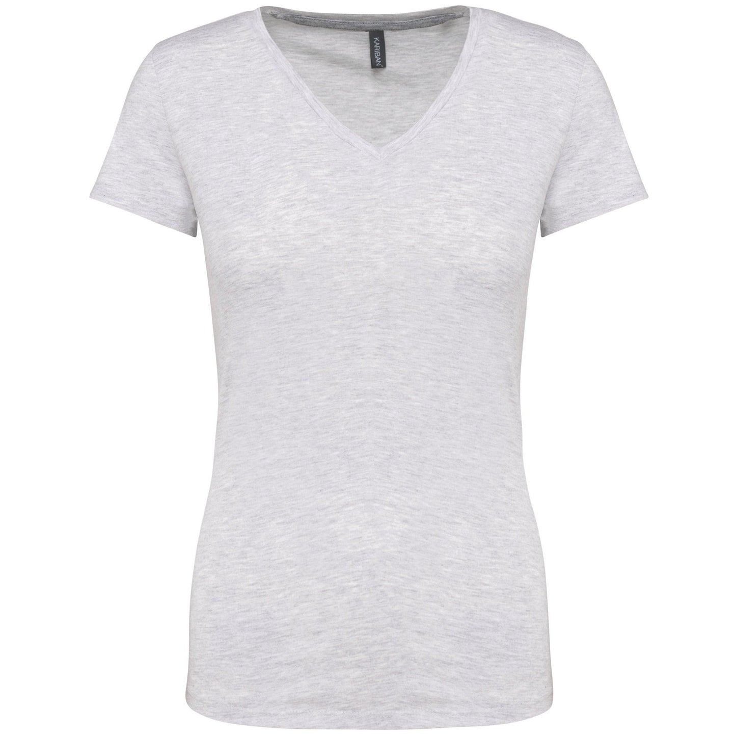 K381 - T-shirt col V manches courtes femme - Ak. Custom Clothting Solutions
