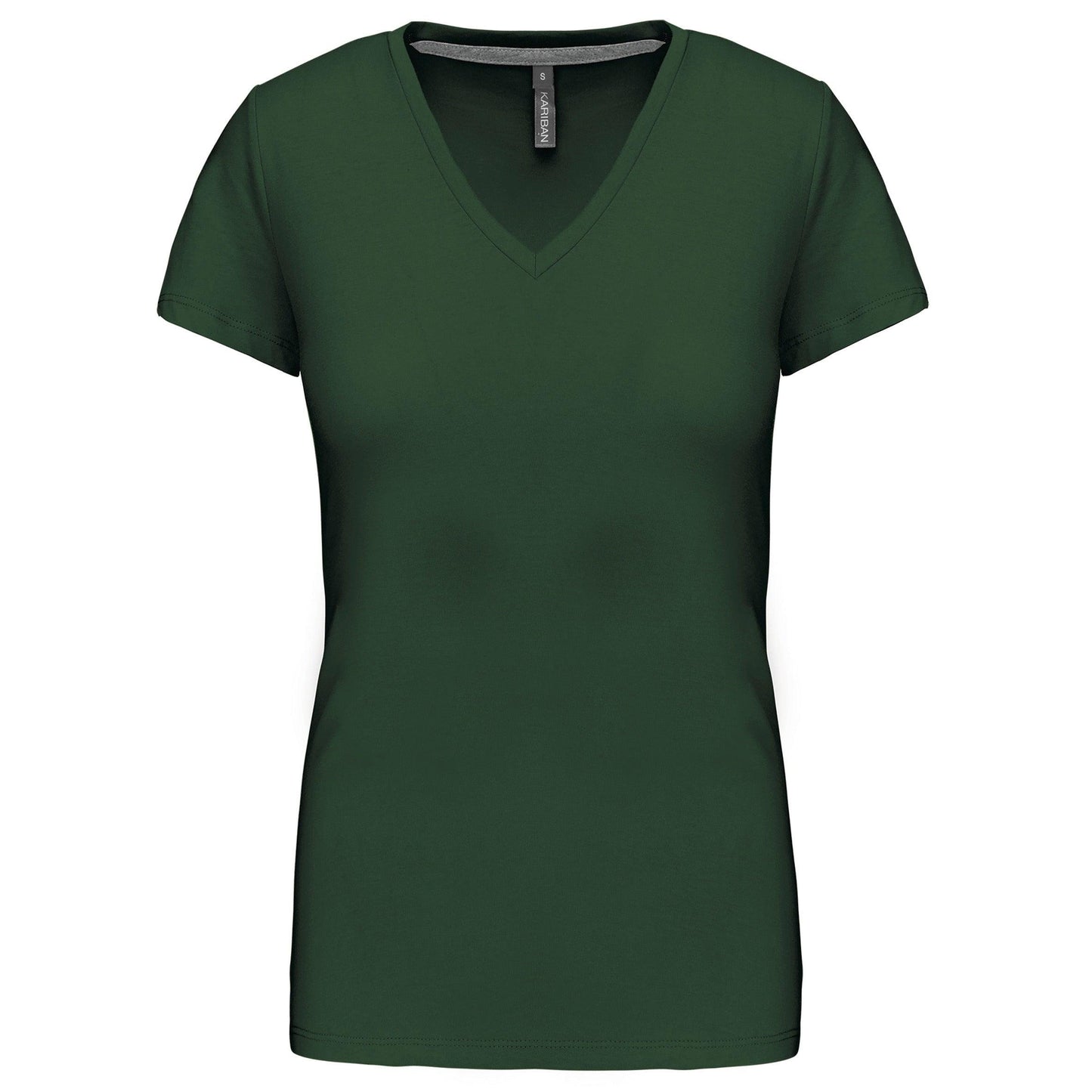 K381 - T-shirt col V manches courtes femme - Ak. Custom Clothting Solutions
