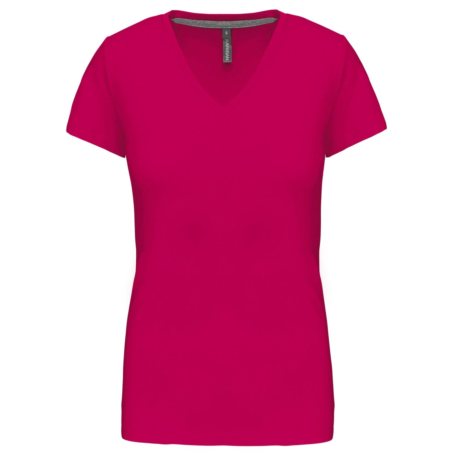 K381 - T-shirt col V manches courtes femme - Ak. Custom Clothting Solutions