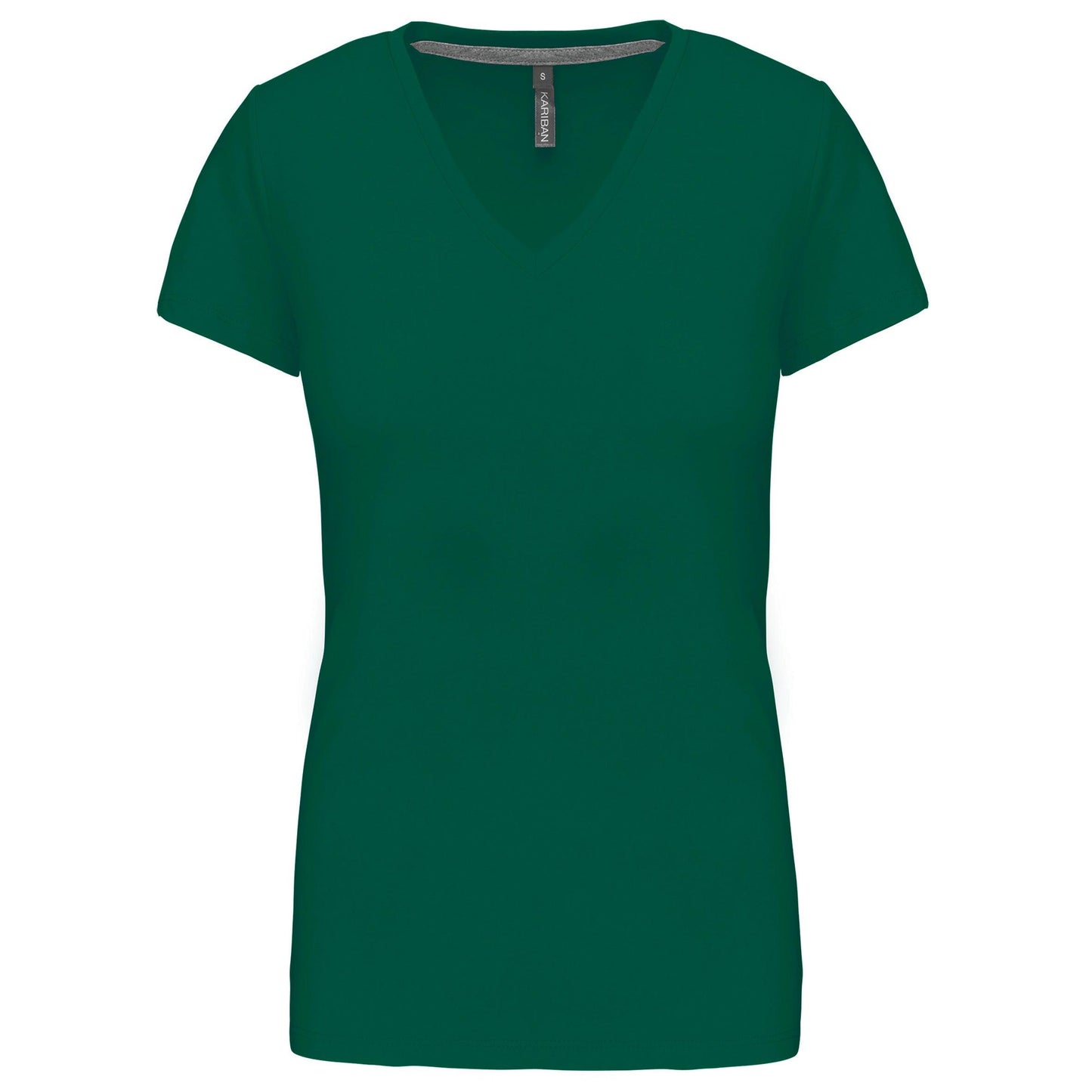 K381 - T-shirt col V manches courtes femme - Ak. Custom Clothting Solutions
