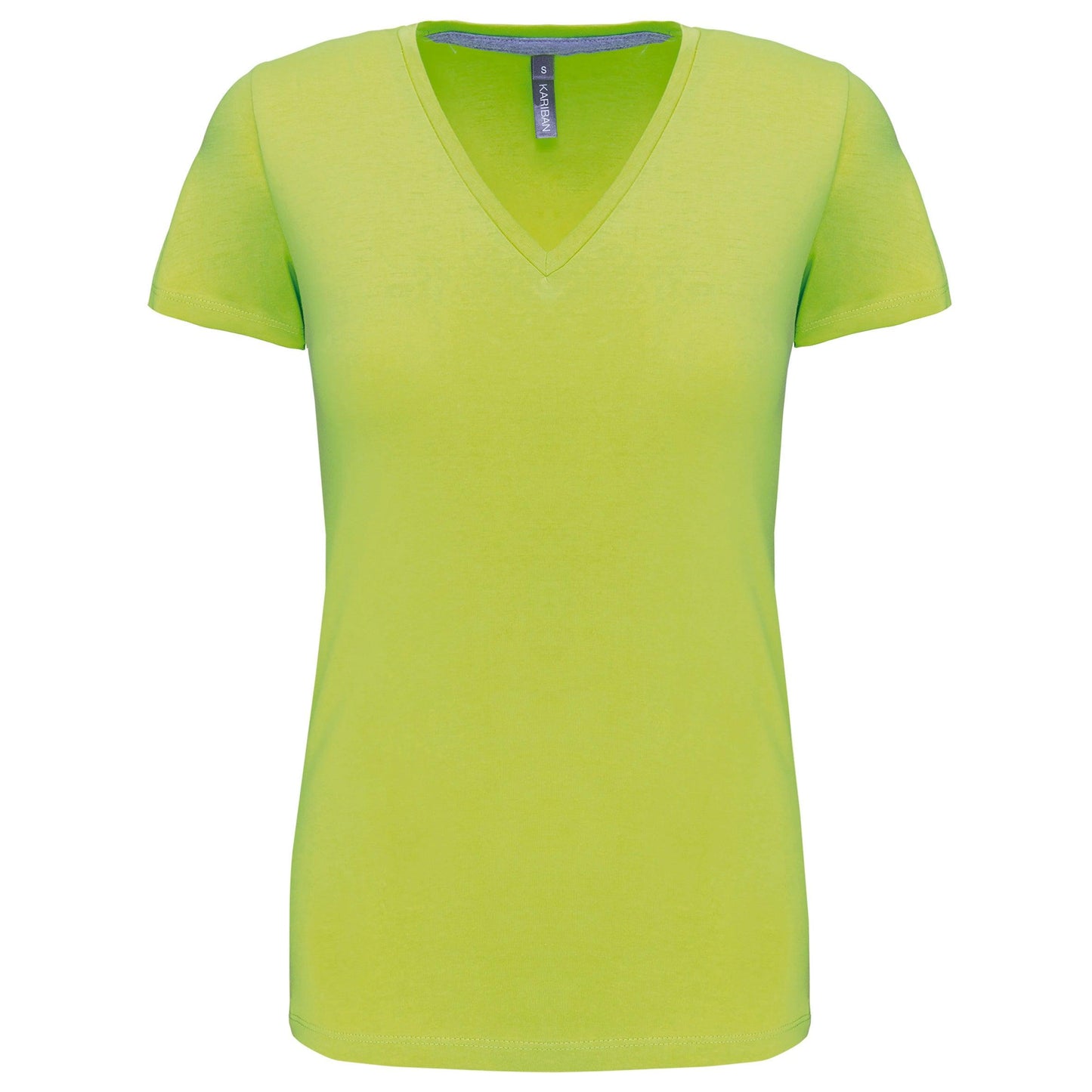 K381 - T-shirt col V manches courtes femme - Ak. Custom Clothting Solutions