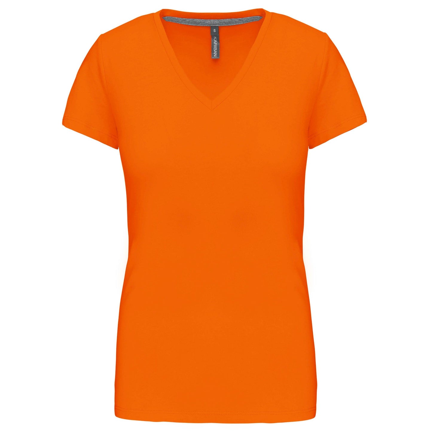 K381 - T-shirt col V manches courtes femme - Ak. Custom Clothting Solutions