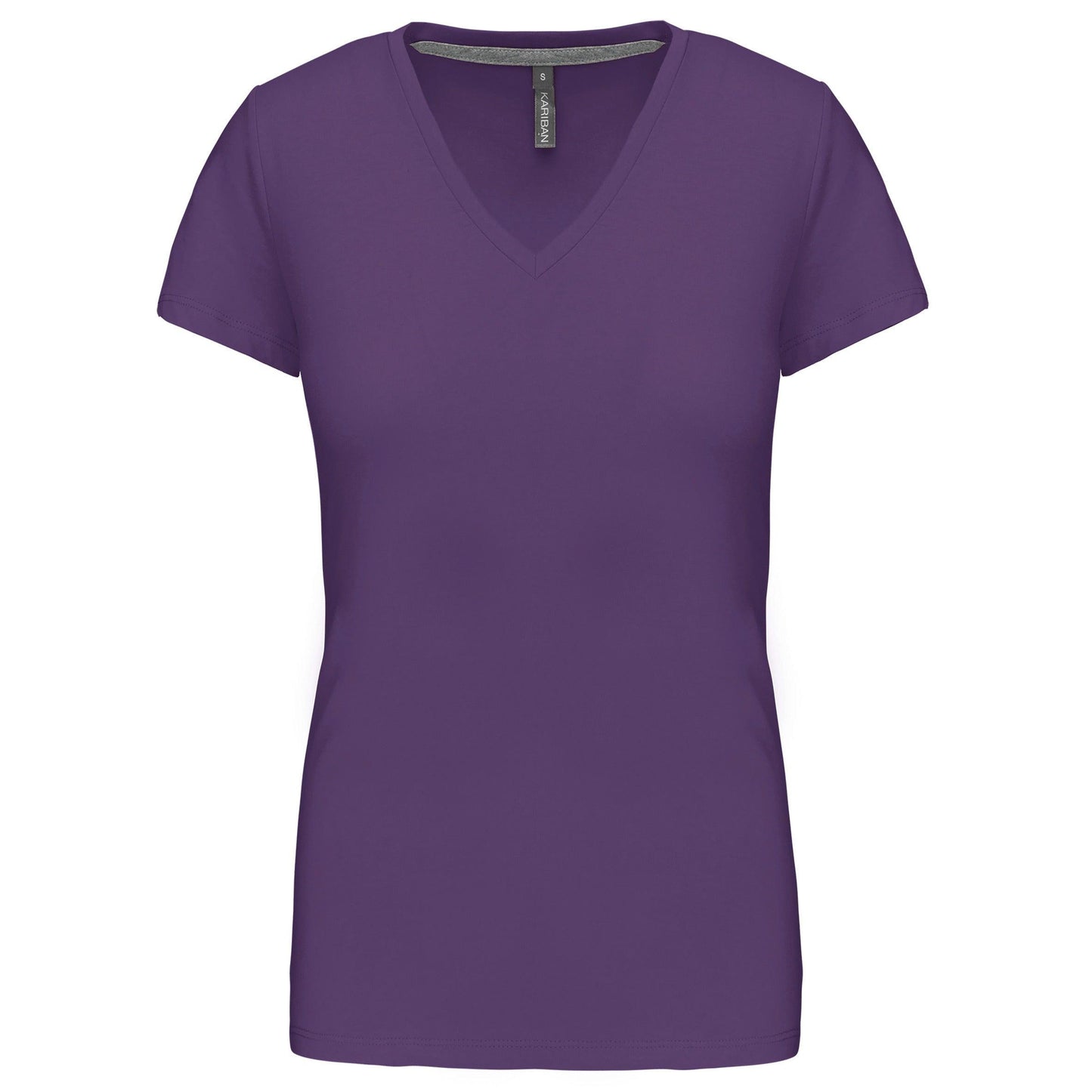 K381 - T-shirt col V manches courtes femme - Ak. Custom Clothting Solutions