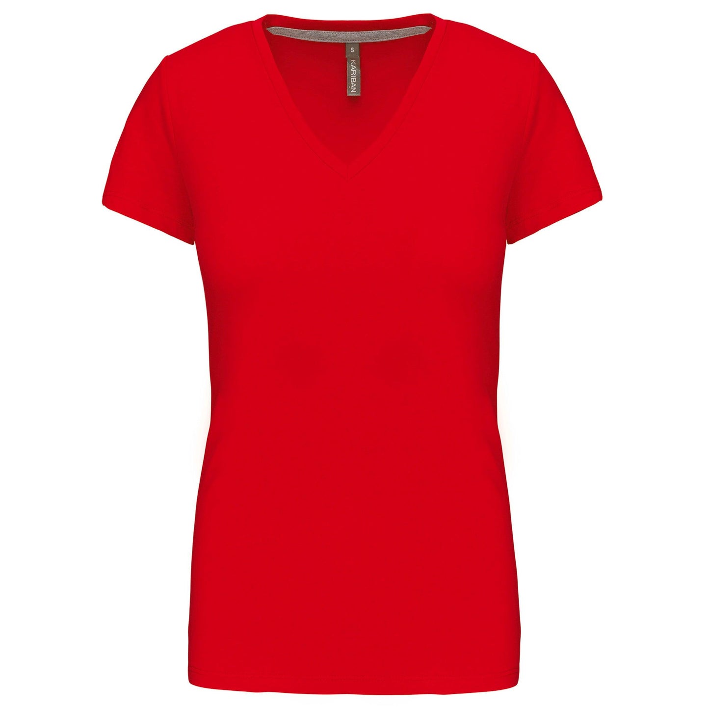 K381 - T-shirt col V manches courtes femme - Ak. Custom Clothting Solutions