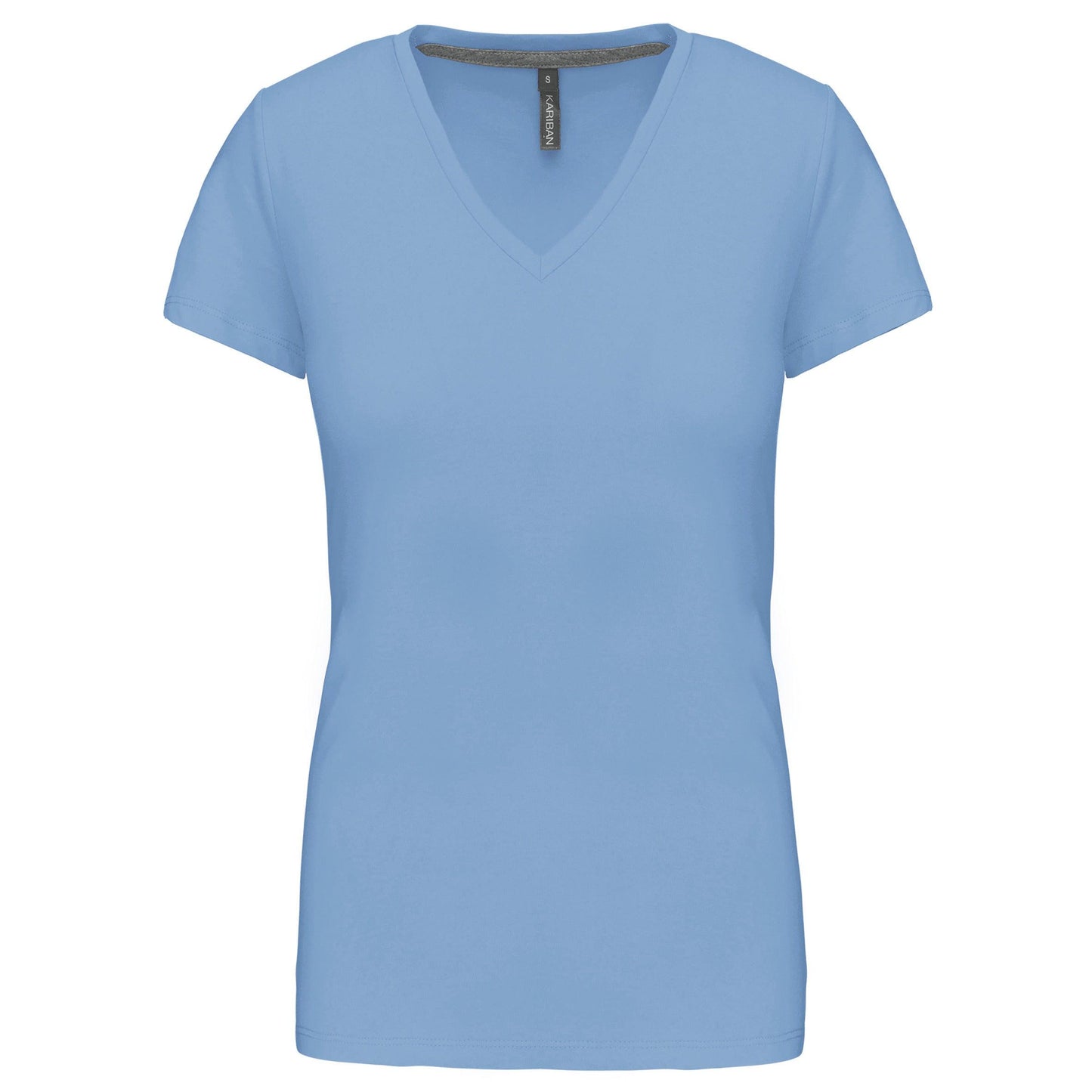 K381 - T-shirt col V manches courtes femme - Ak. Custom Clothting Solutions
