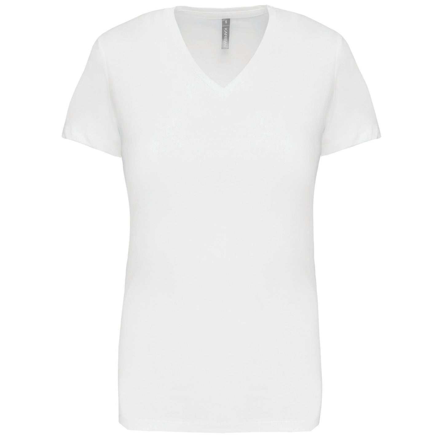 K381 - T-shirt col V manches courtes femme - Ak. Custom Clothting Solutions