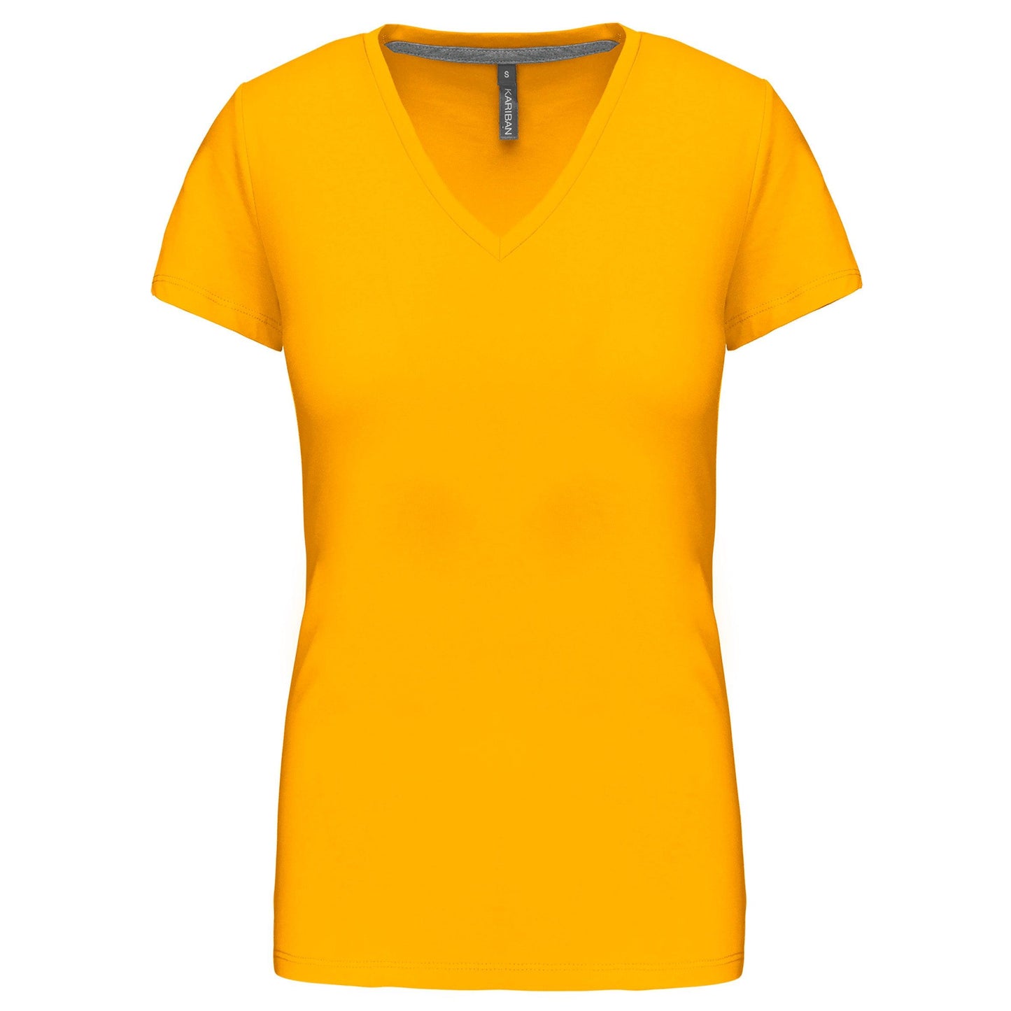 K381 - T-shirt col V manches courtes femme - Ak. Custom Clothting Solutions