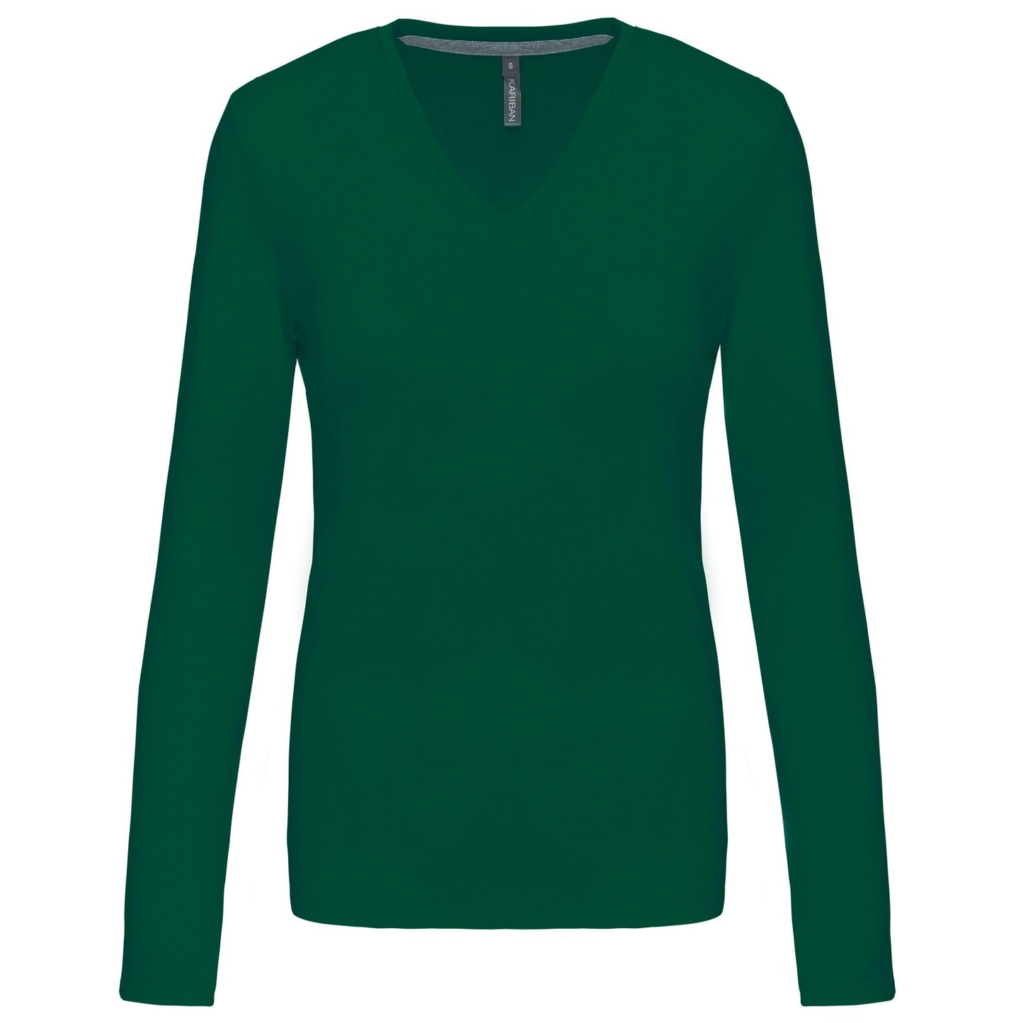 K382 - T-shirt col V manches longues femme - Ak. Custom Clothting Solutions