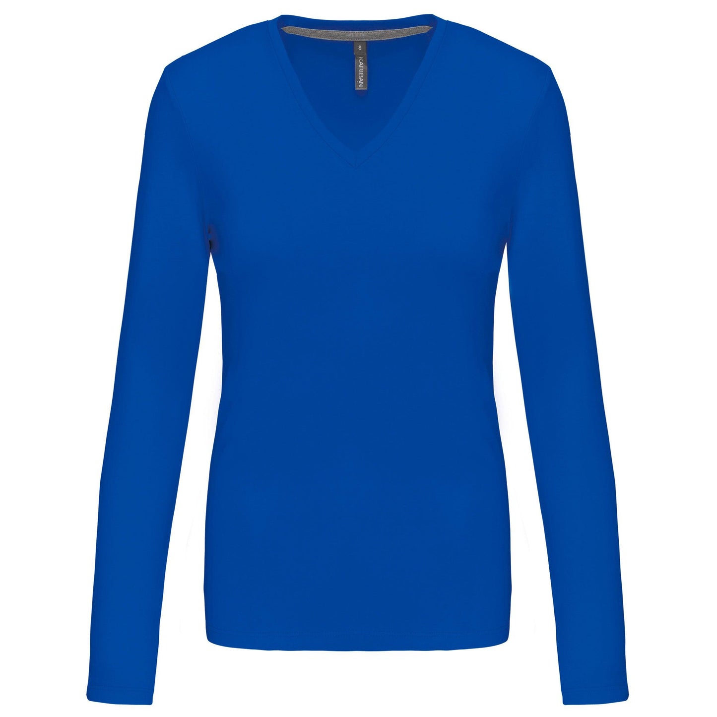 K382 - T-shirt col V manches longues femme - Ak. Custom Clothting Solutions