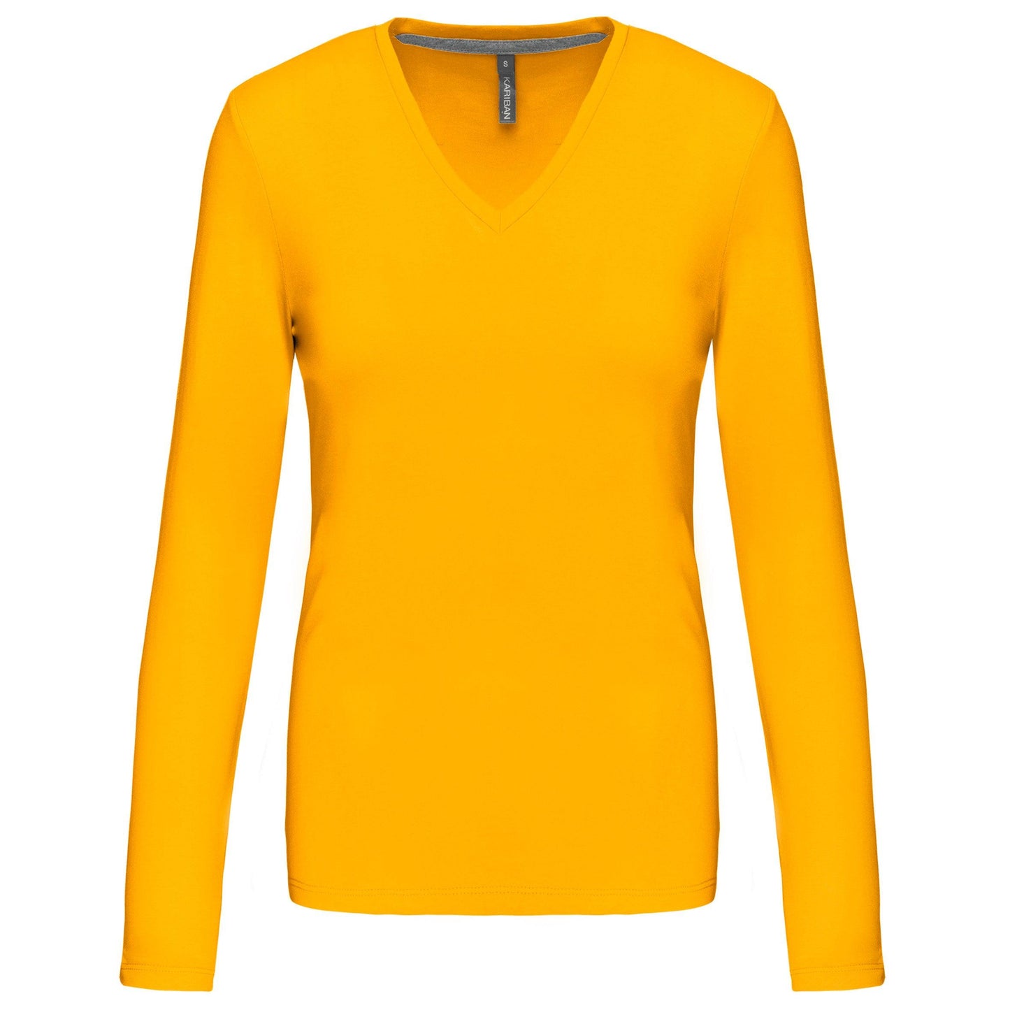K382 - T-shirt col V manches longues femme - Ak. Custom Clothting Solutions