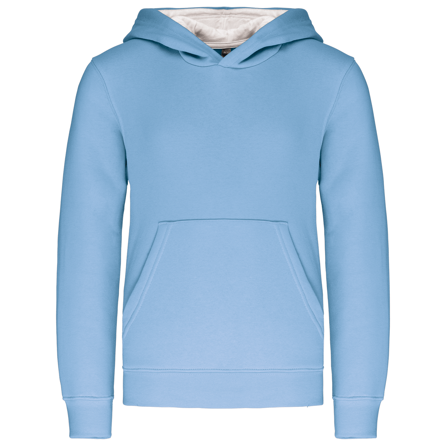 K453 - Sweat-shirt capuche contrastée enfant - Ak. Custom Clothting Solutions