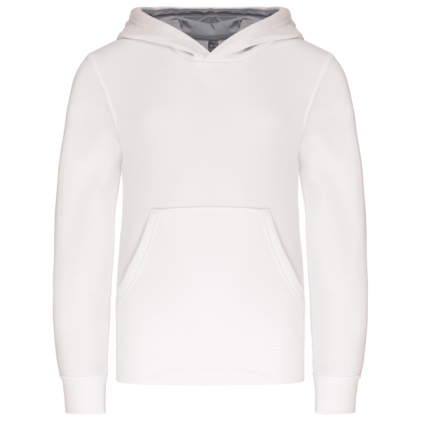 K453 - Sweat-shirt capuche contrastée enfant - Ak. Custom Clothting Solutions