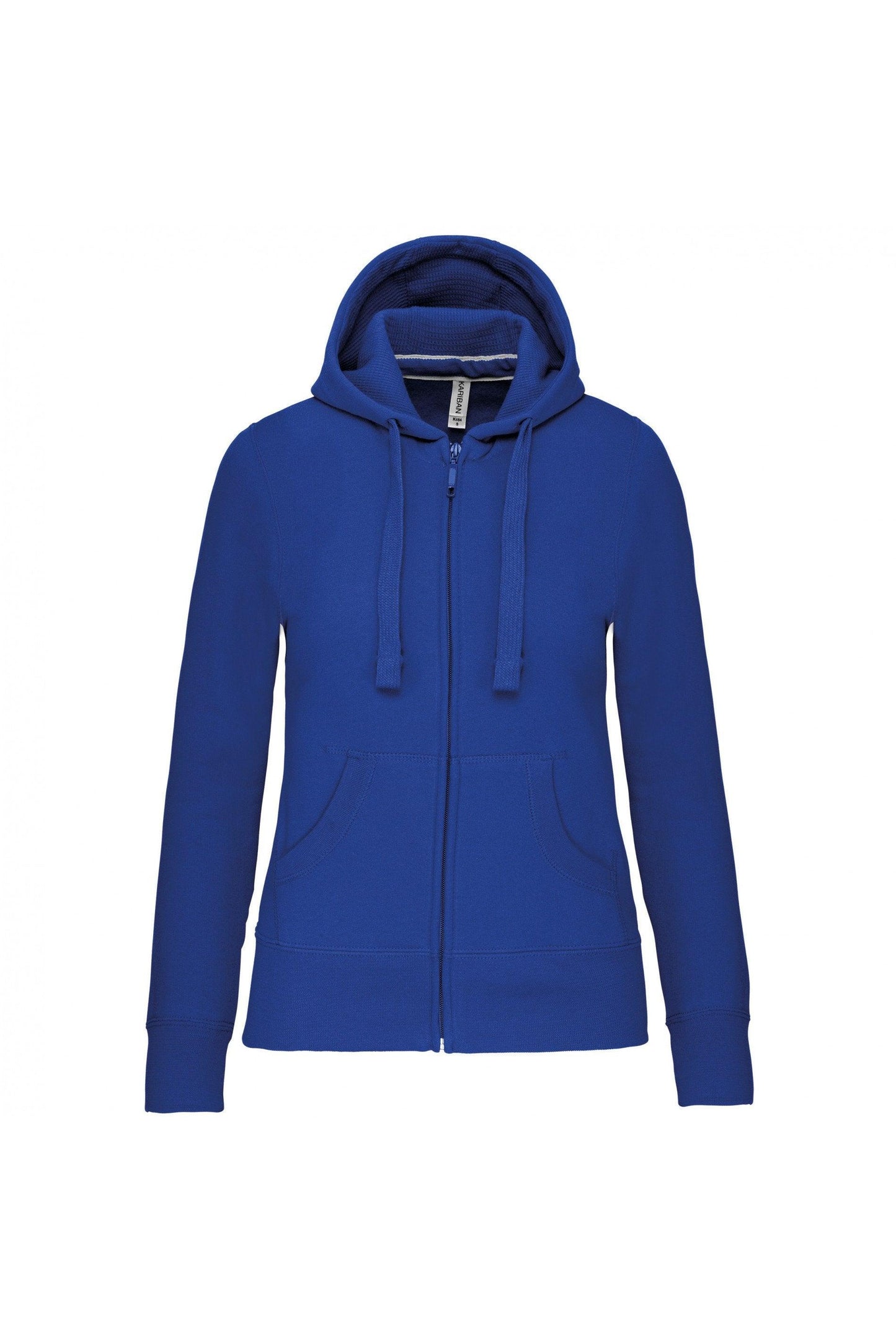 K464 - Sweat-shirt zippé capuche femme - Ak. Custom Clothting Solutions