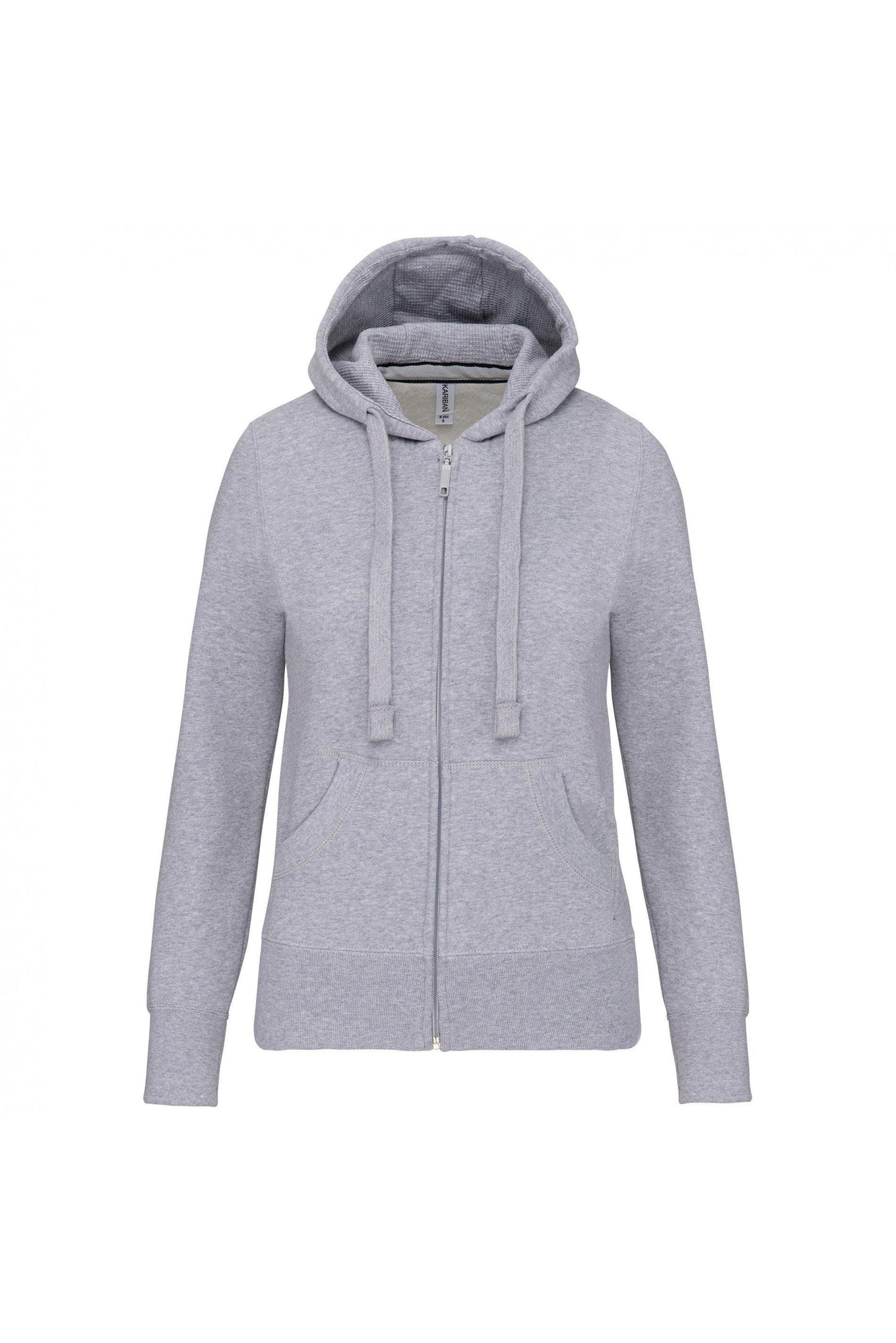 K464 - Sweat-shirt zippé capuche femme - Ak. Custom Clothting Solutions