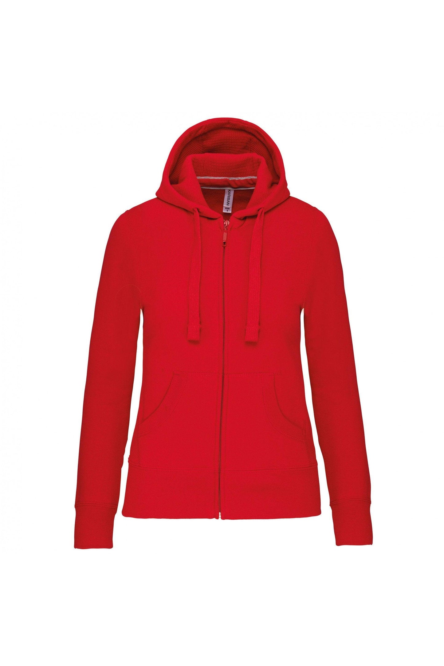 K464 - Sweat-shirt zippé capuche femme - Ak. Custom Clothting Solutions