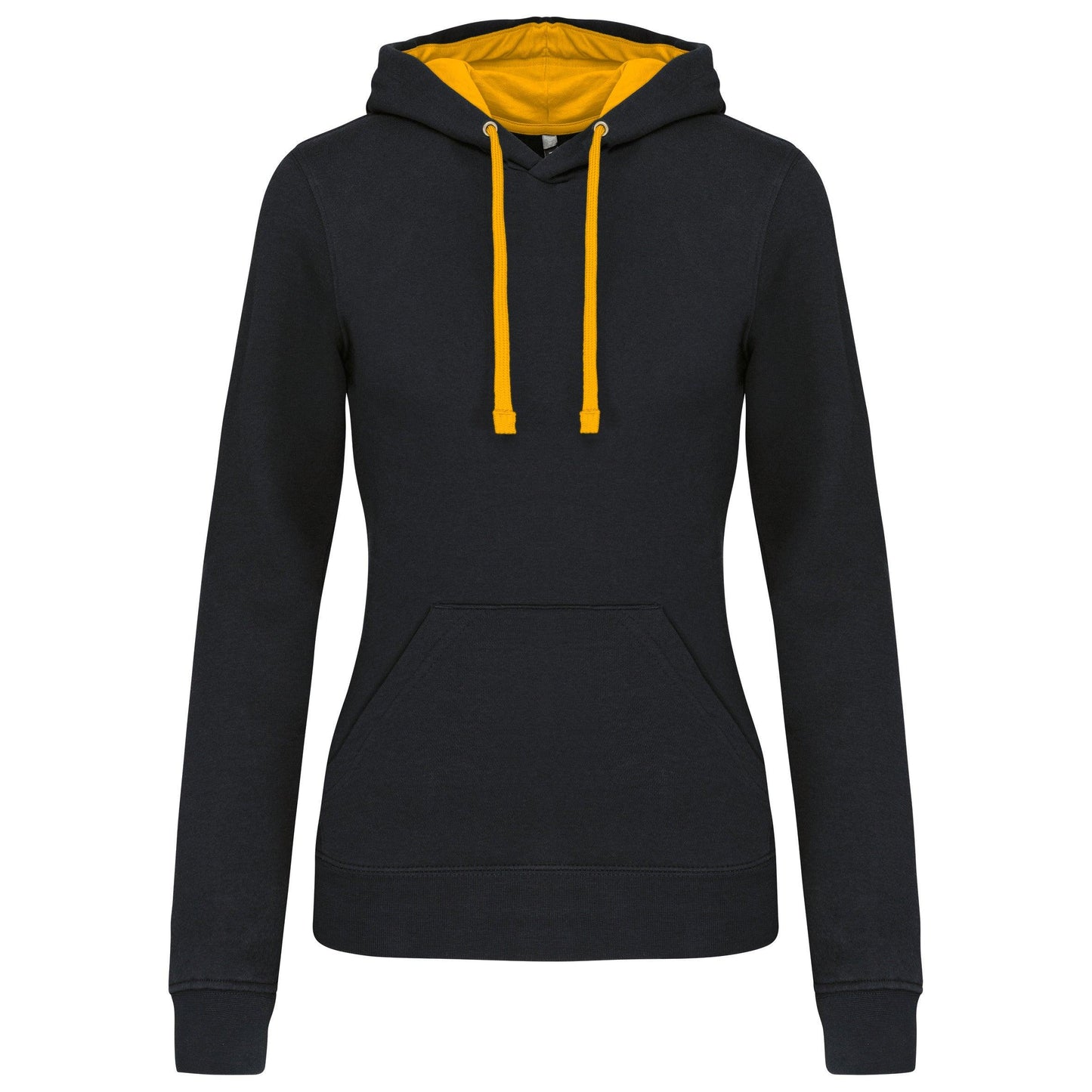 K465 - Sweat-shirt capuche contrastée femme - Ak. Custom Clothting Solutions