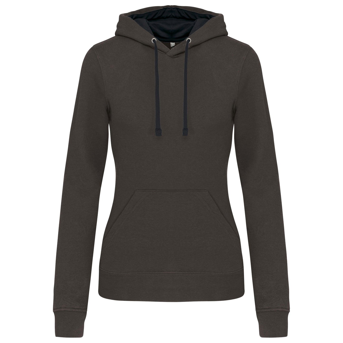 K465 - Sweat-shirt capuche contrastée femme - Ak. Custom Clothting Solutions