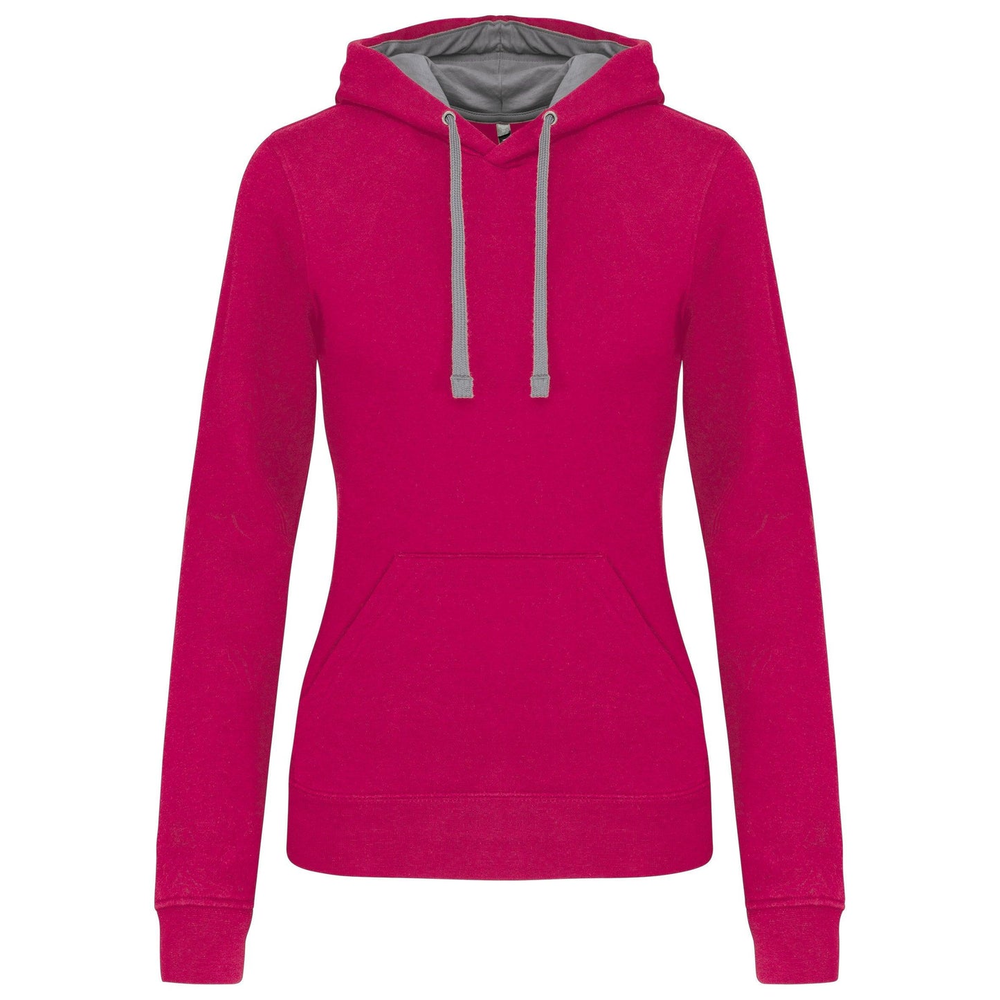 K465 - Sweat-shirt capuche contrastée femme - Ak. Custom Clothting Solutions