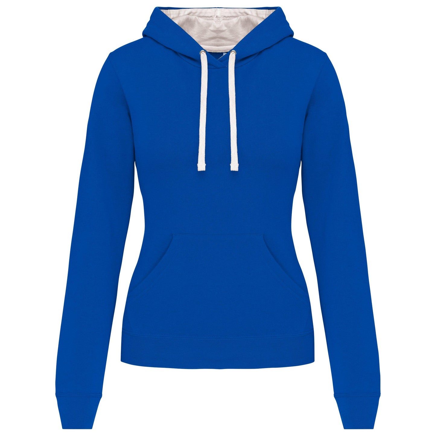 K465 - Sweat-shirt capuche contrastée femme - Ak. Custom Clothting Solutions